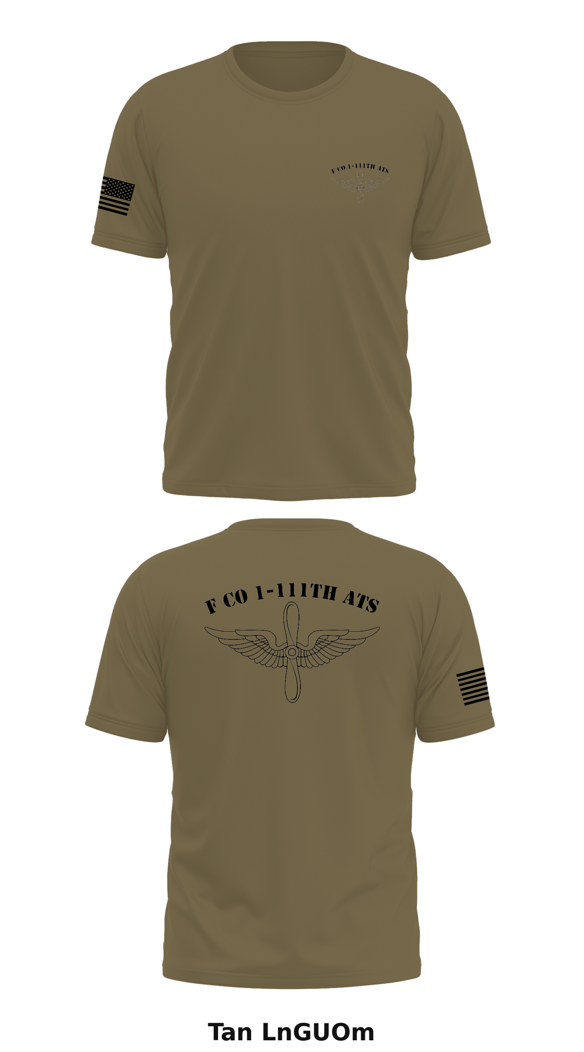F Co 1-111th ATS Store 1 Core Men's SS Performance Tee - LnGUOm