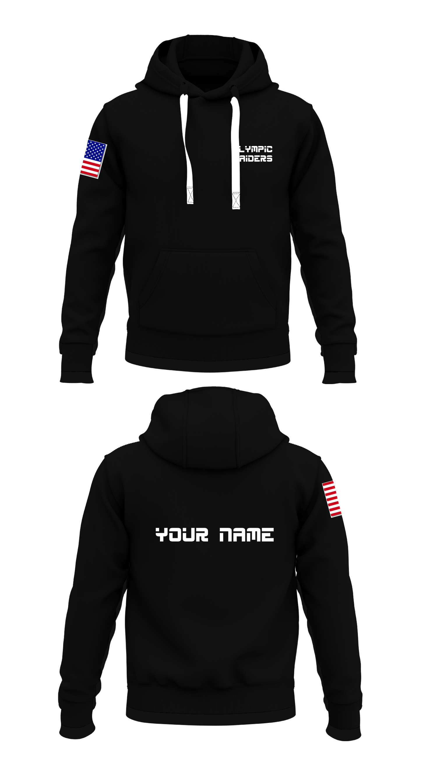 Olympic Raiders Store 1 Core Men's Hooded Performance Sweatshirt - 40959307077