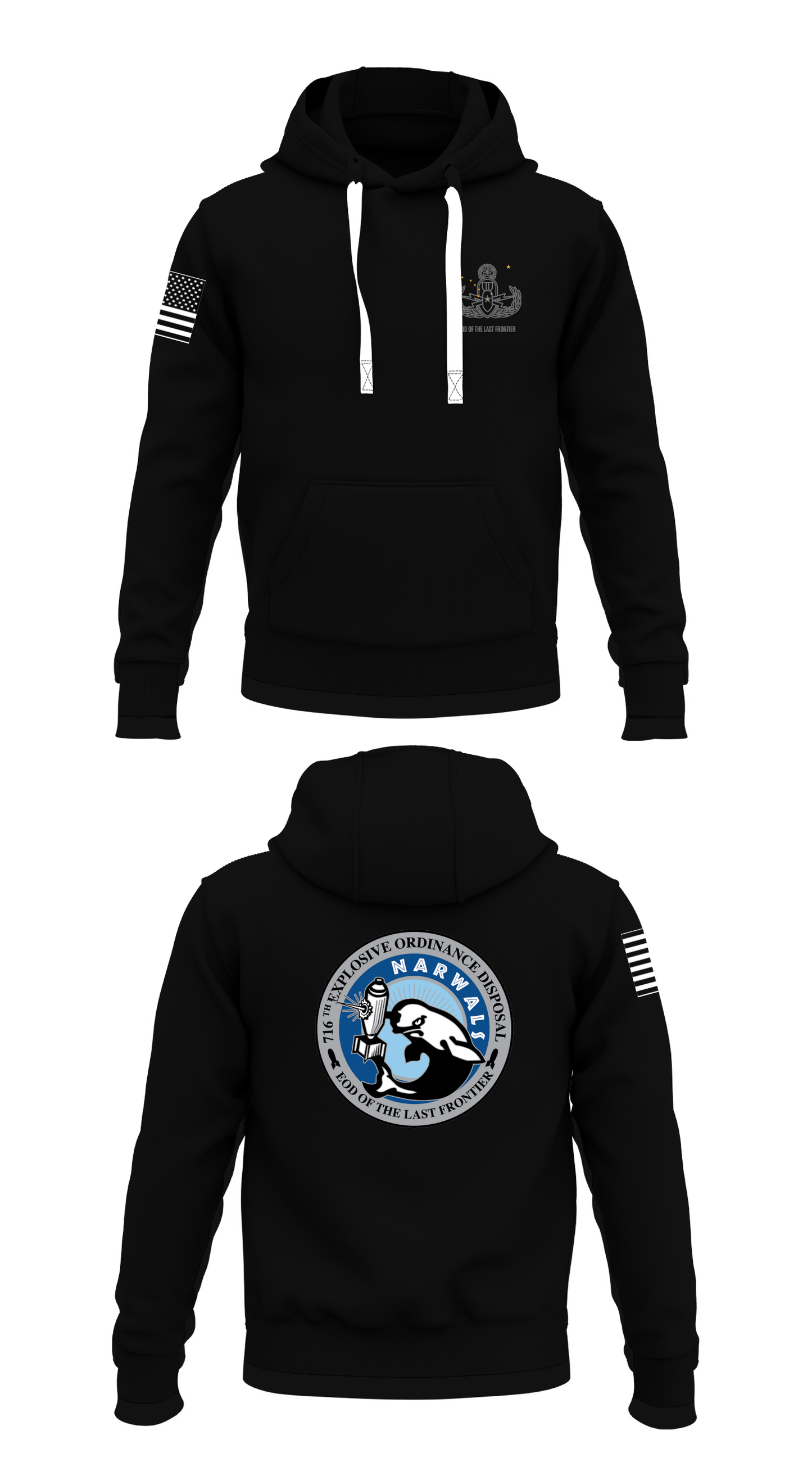 716TH EOD Store 1 Core Men's Hooded Performance Sweatshirt - 50442787856