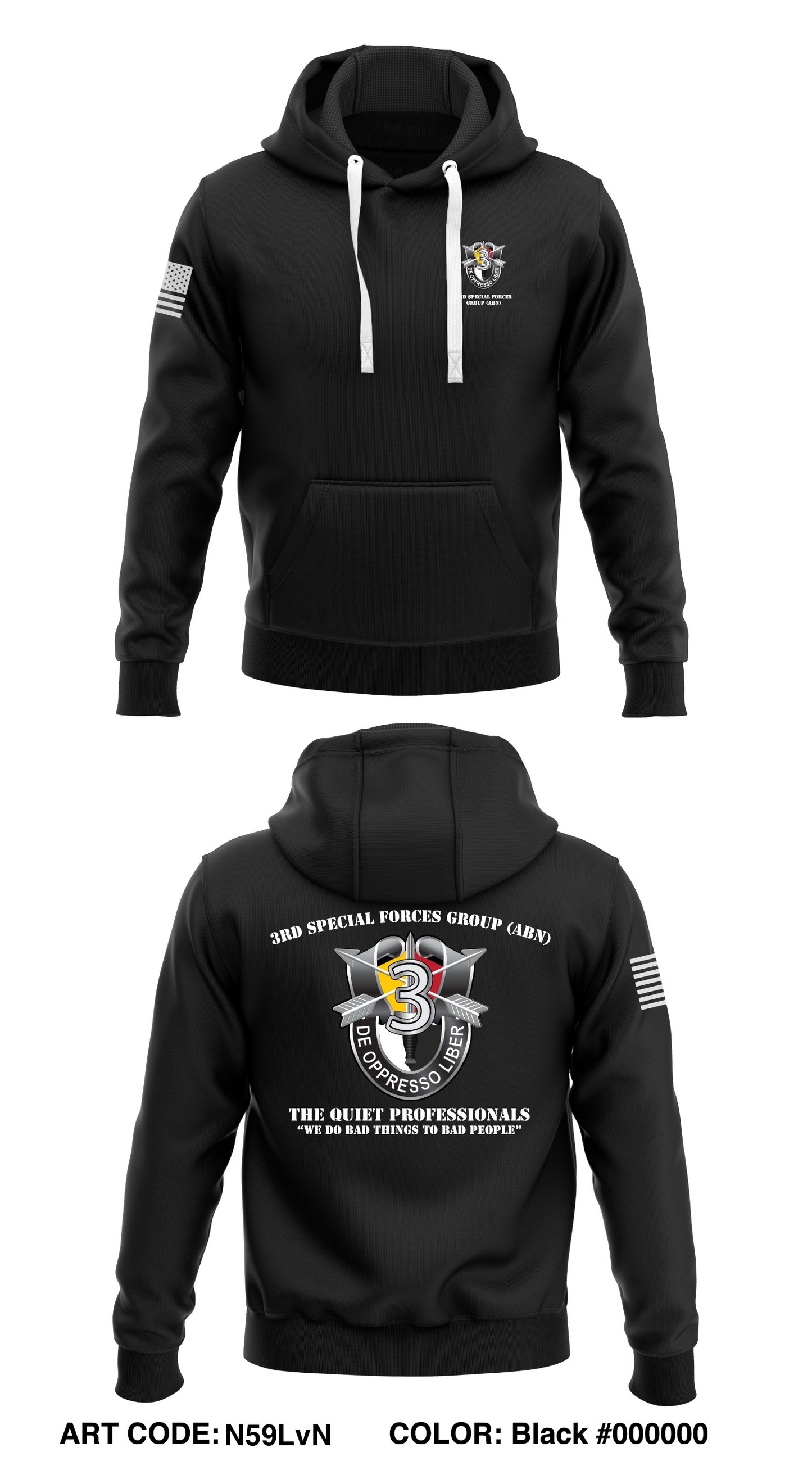 3Rd Special Forces Group (ABN) Store 1 Core Men's Hooded Performance Sweatshirt - N59LvN