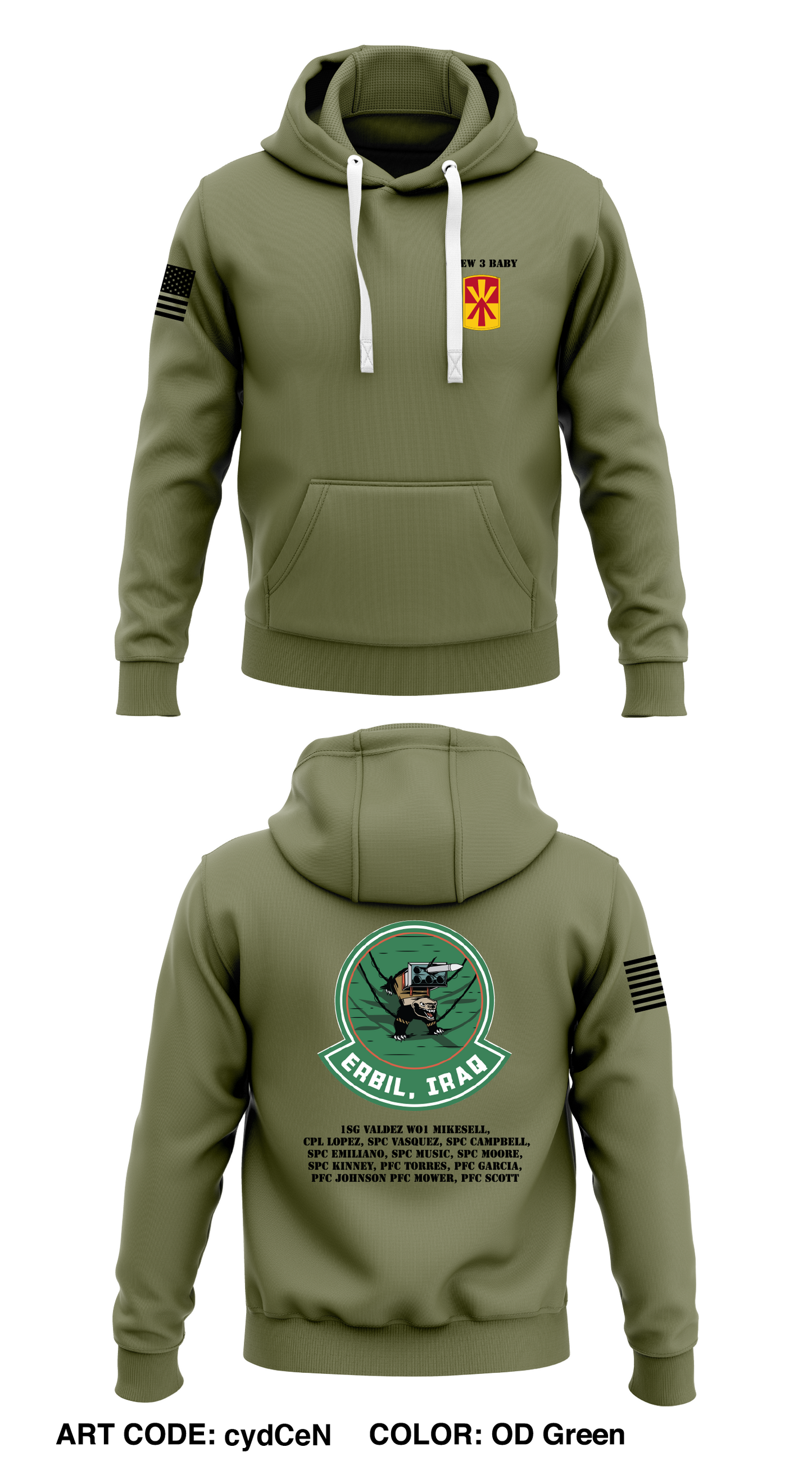C 1-43, 11TH BN Store 1 Core Men's Hooded Performance Sweatshirt - cydCeN-ODG