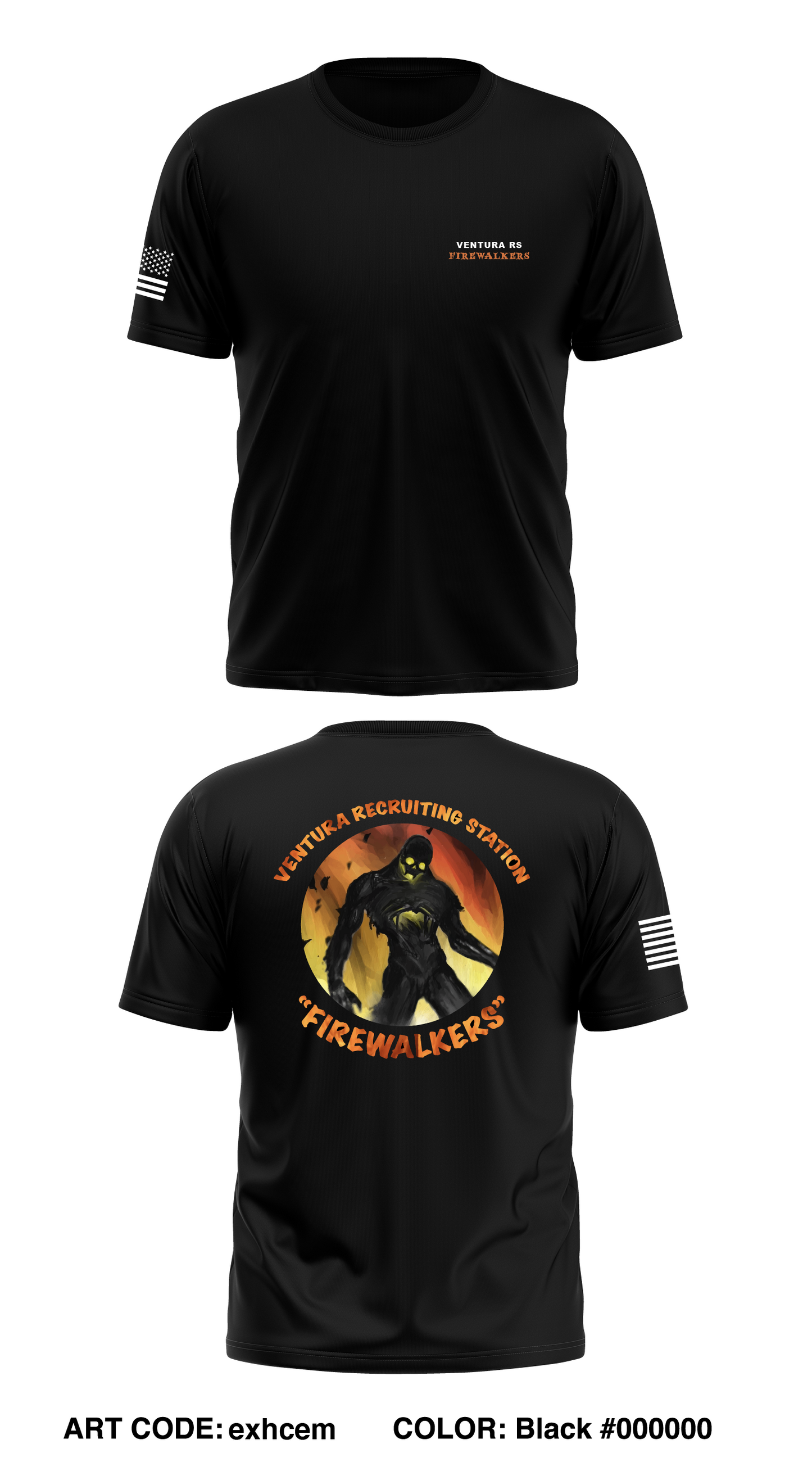 Ventura Recruiting Station Store 1 Core Men's SS Performance Tee - exhcem