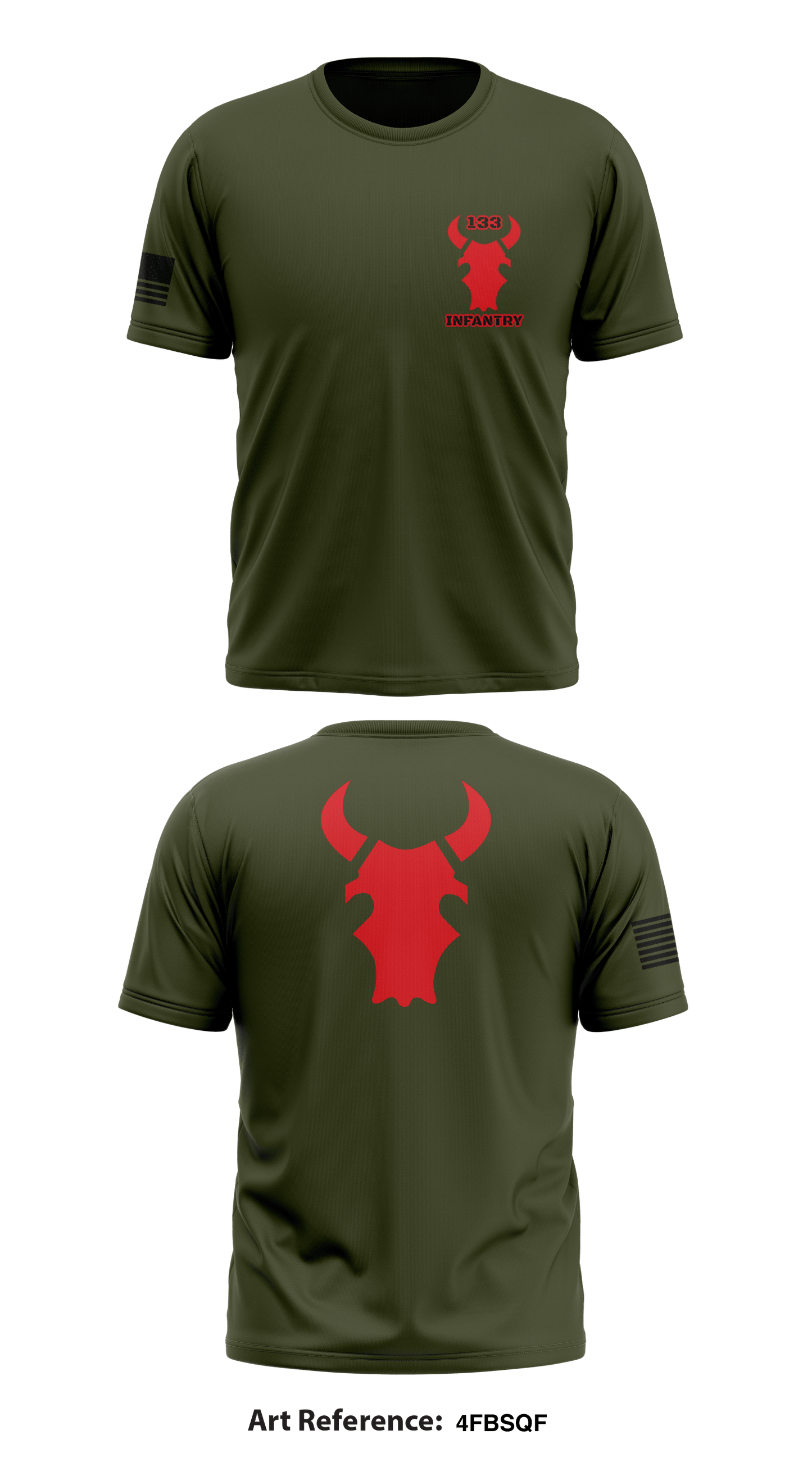 133 Infantry Store 1 Core Men's SS Performance Tee - 4fbSqf