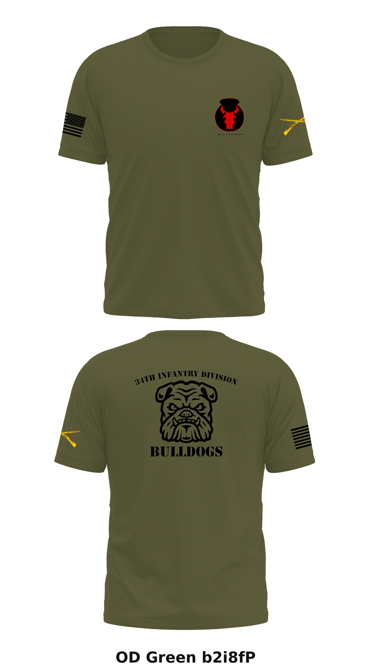 34th infantry division Store 1 Core Men's SS Performance Tee - b2i8fP