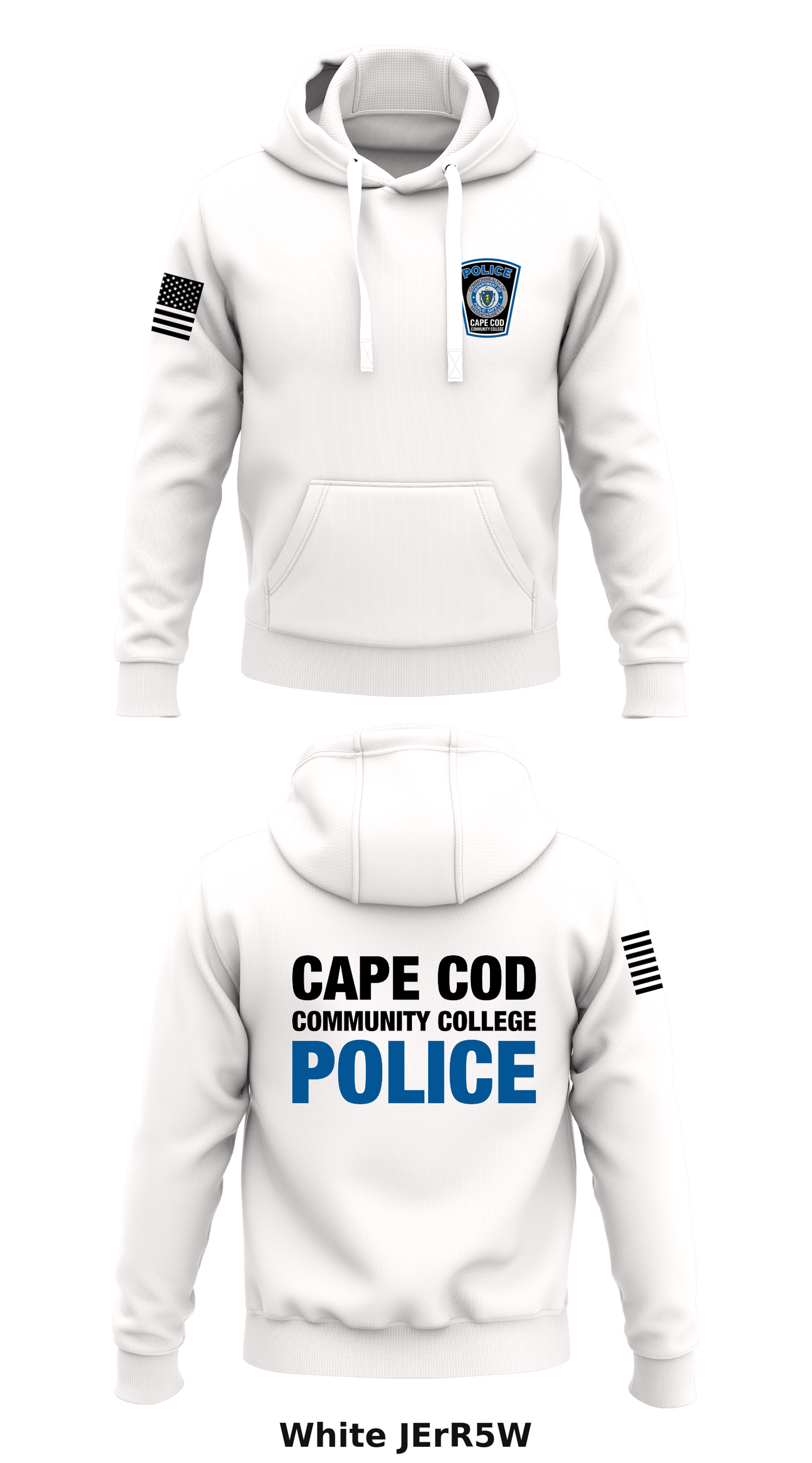 Cape Cod Community College Police Department Store 1 Core Men's Hooded Performance Sweatshirt - JErR5W