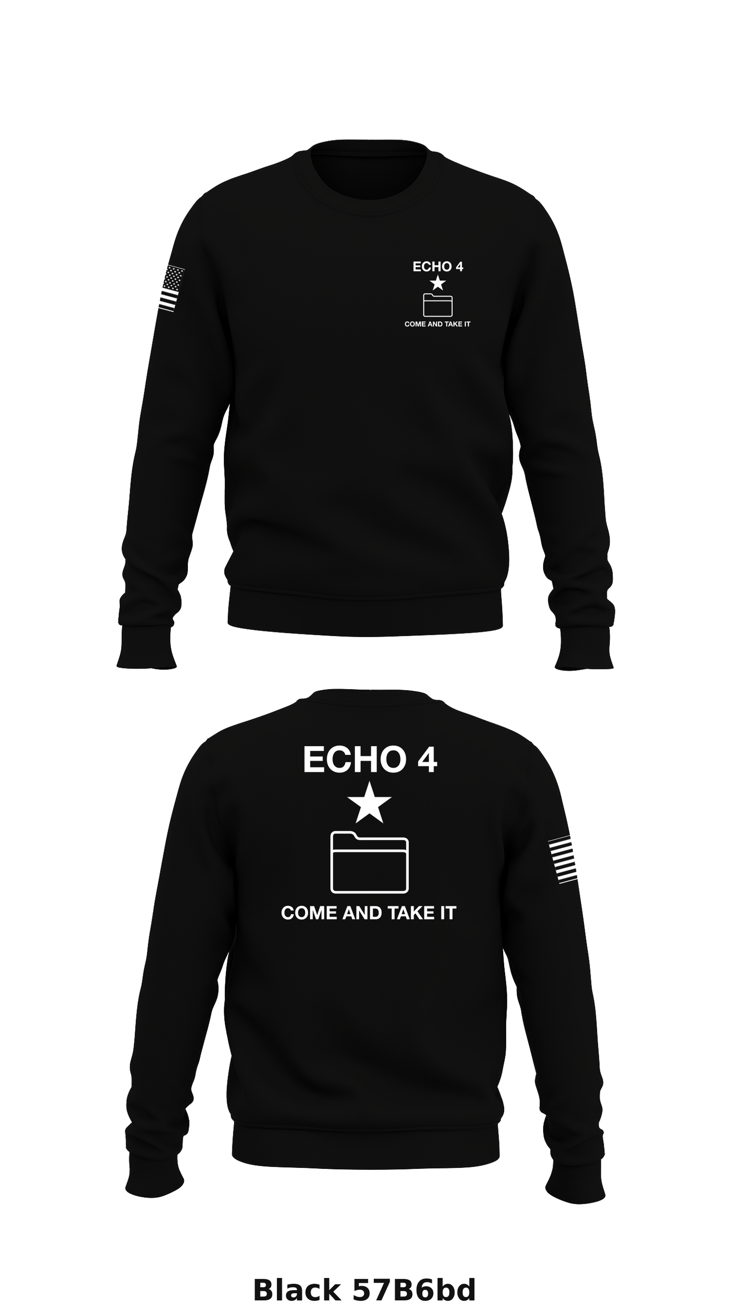 Echo 4 Store 1 Core Men's Crewneck Performance Sweatshirt - 57B6bd