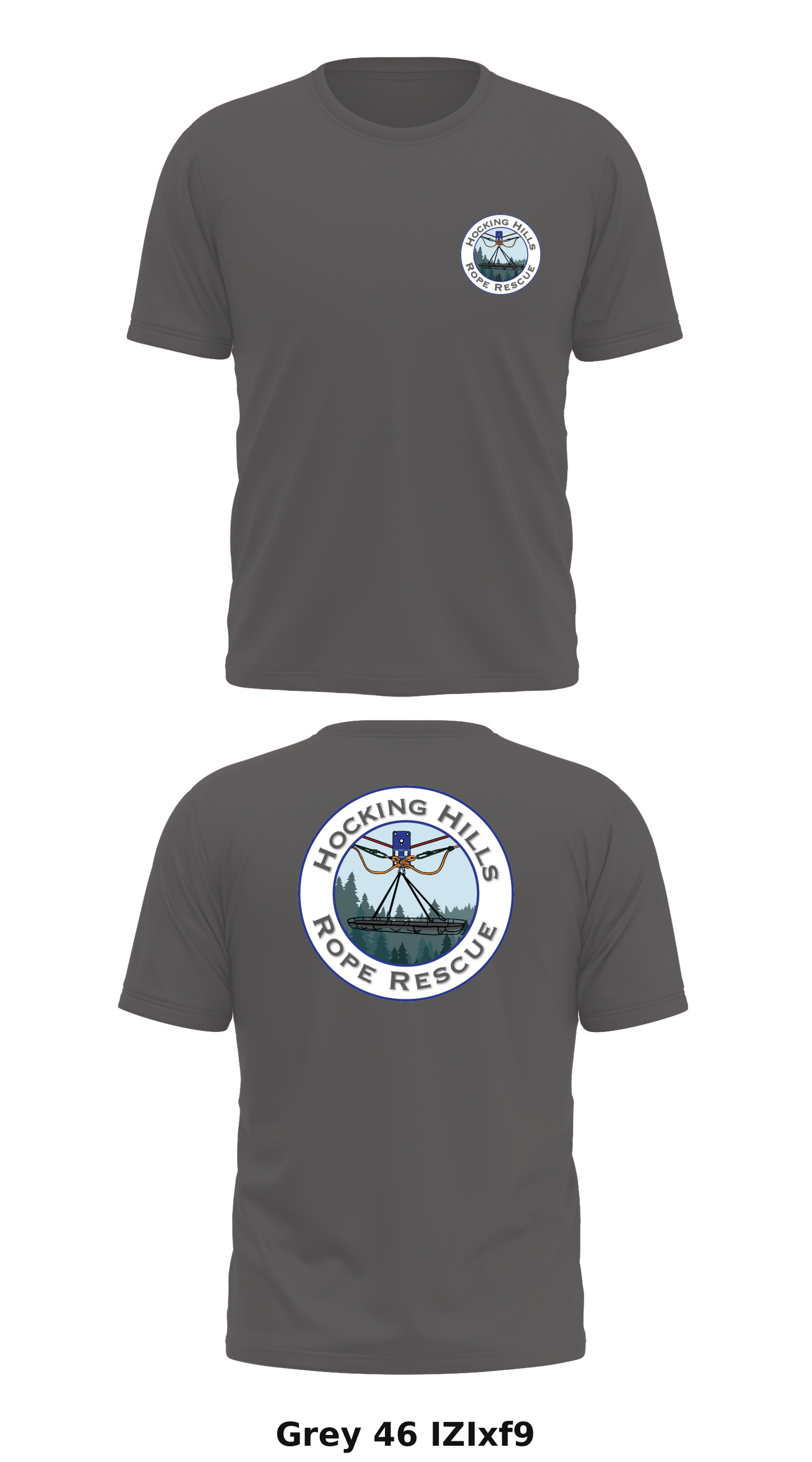 Hocking hills regional rope rescue team Store 1 Core Men's SS Performance Tee - IZIxf9