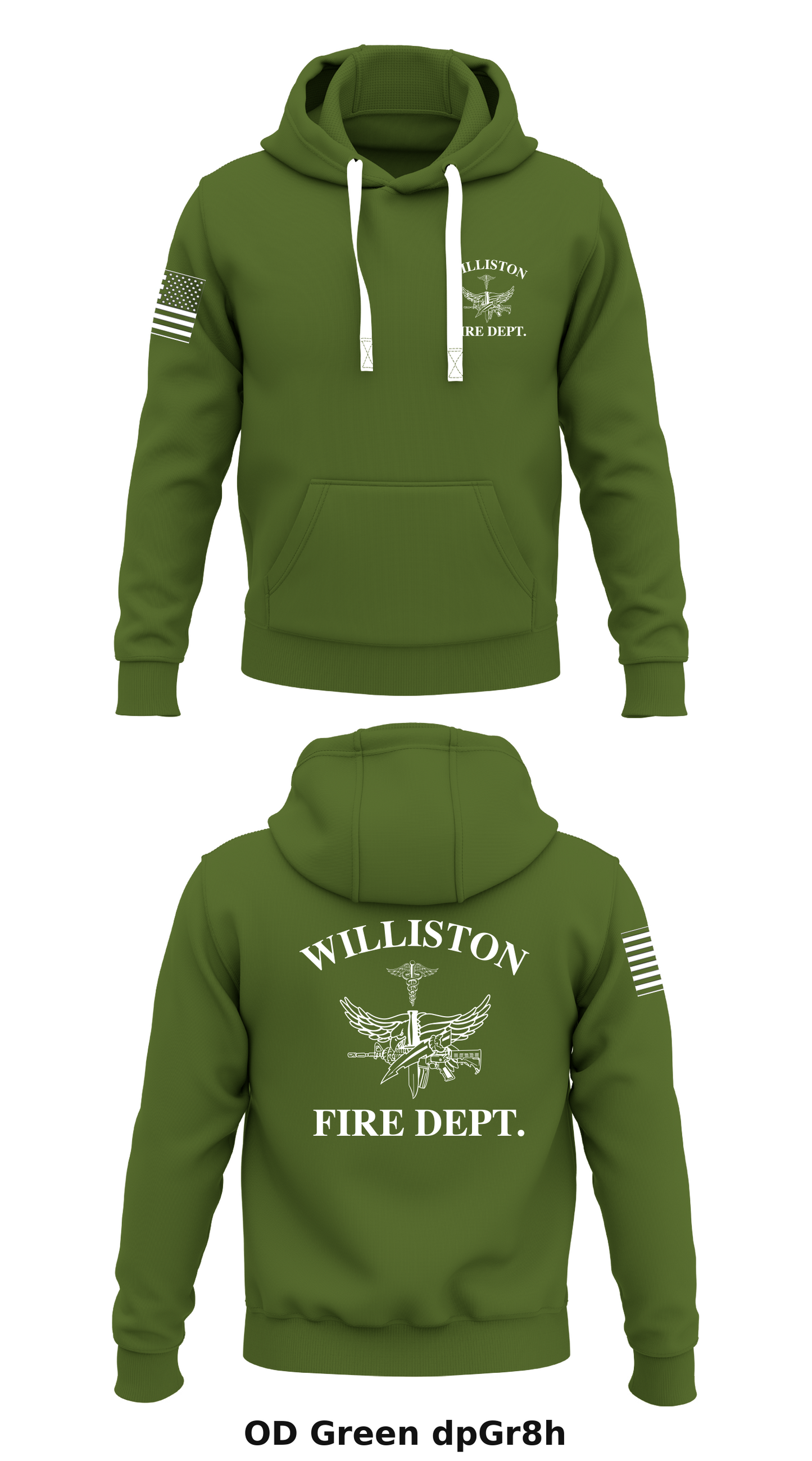 Williston Fire Department SWAT Medics Store 1 Core Men's Hooded Performance Sweatshirt - dpGr8h