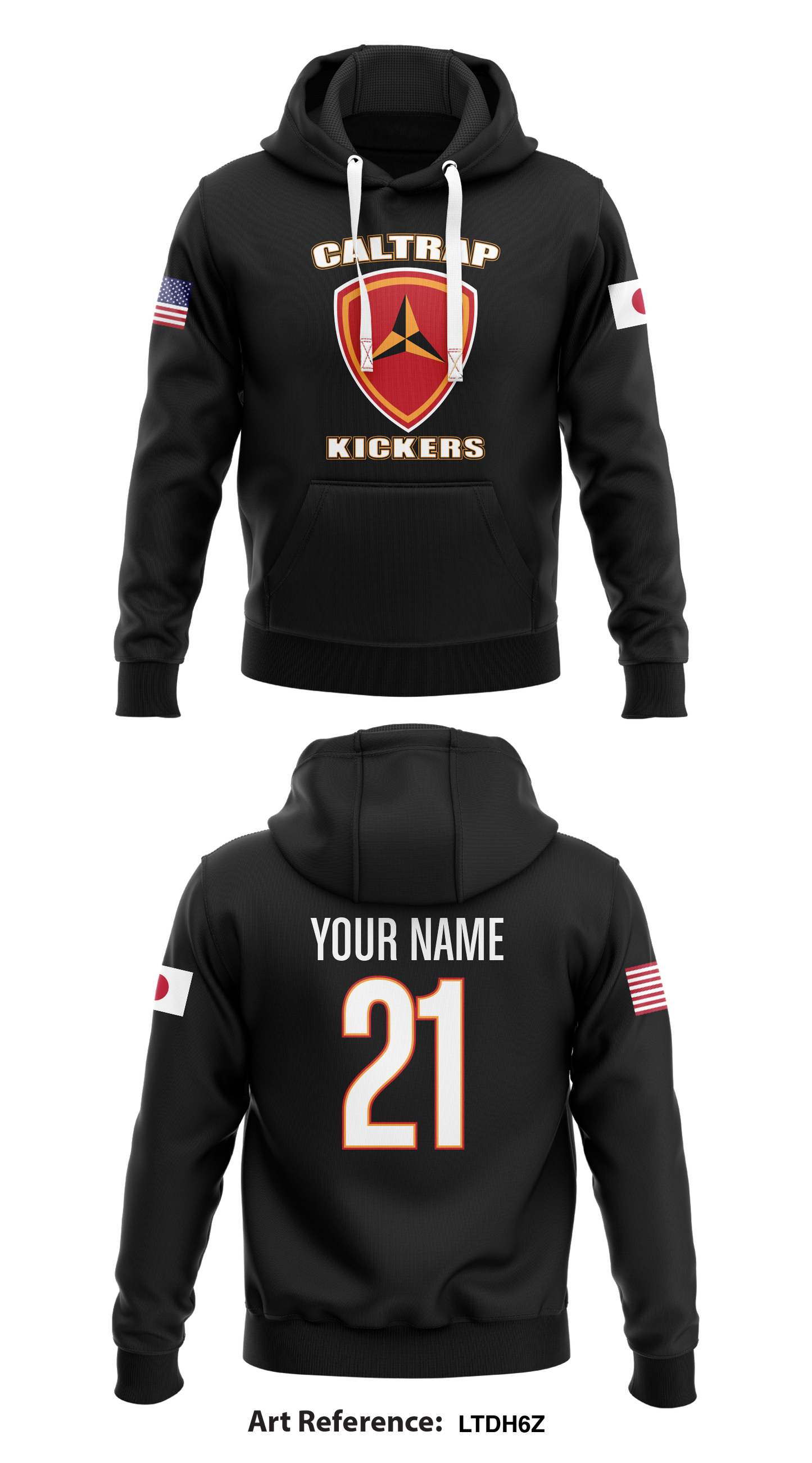 CALTRAP KICKERS Store 1 Core Men's Hooded Performance Sweatshirt - LtdH6Z