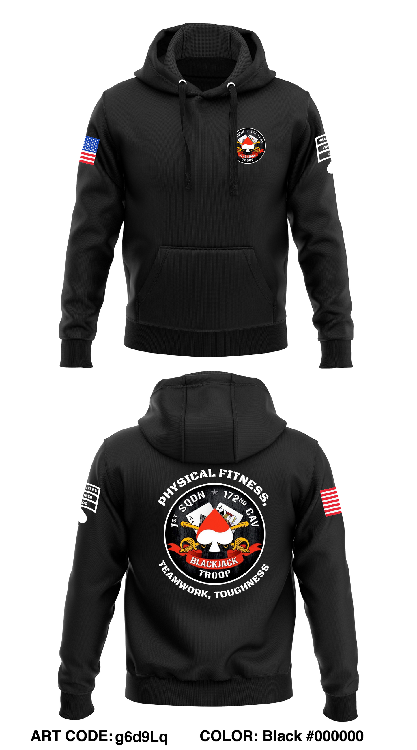 Bravo Troop, 1-172 CAV (MTN) Store 1 Core Men's Hooded Performance Sweatshirt - g6d9Lq