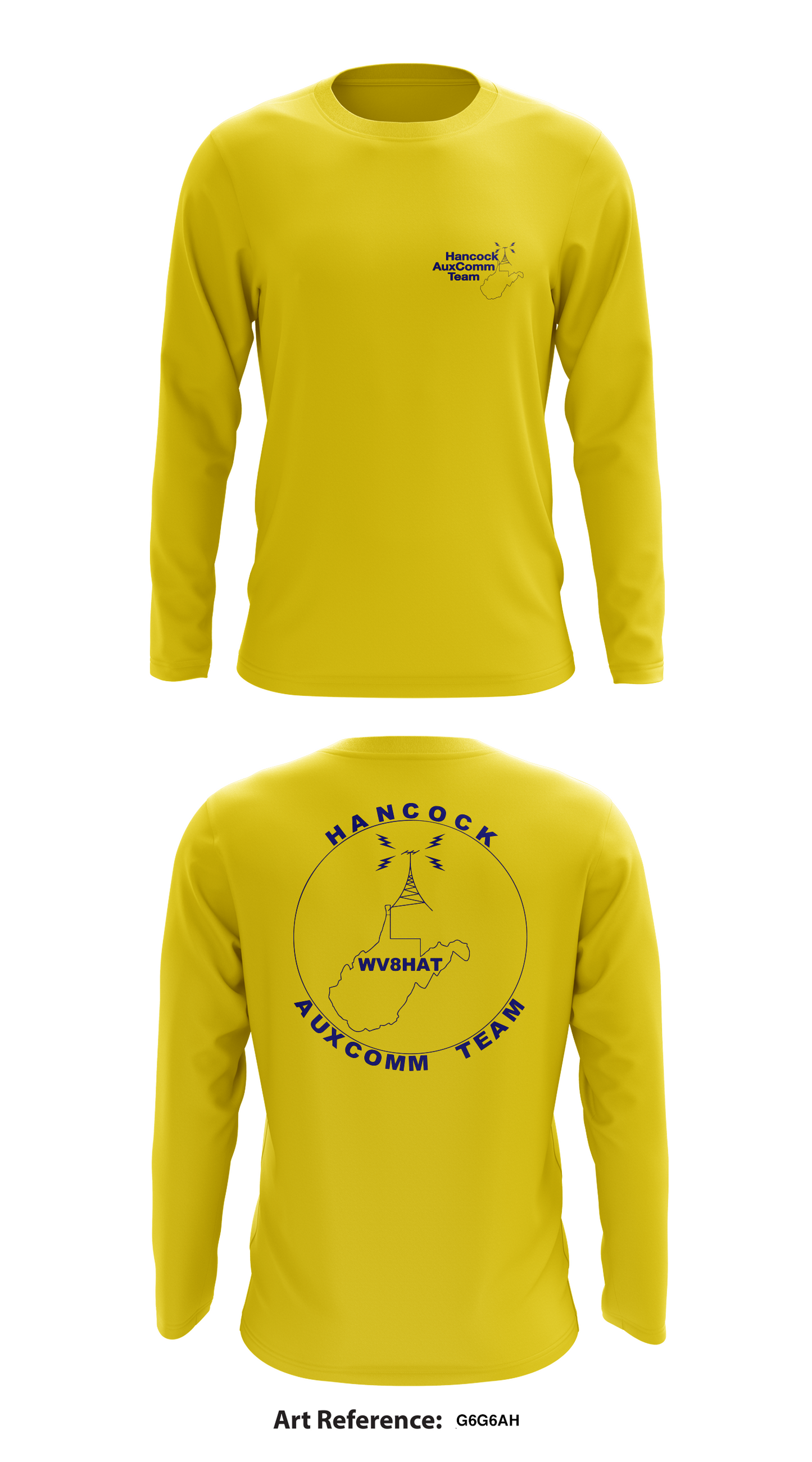 Hancock Auxcomm Team, Inc. Store 1 Core Men's LS Performance Tee - G6G6AH