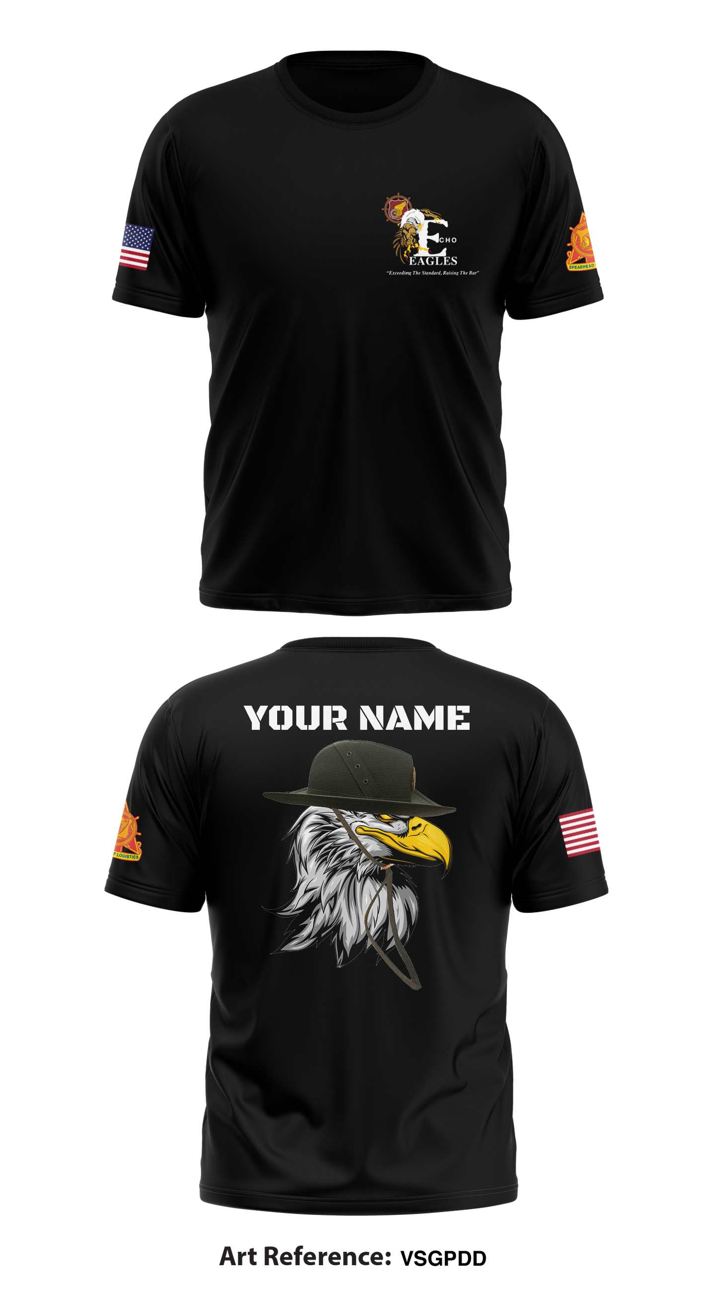 Echo Company, 266th QM BN Store 1 Core Men's SS Performance Tee - VSgPdd