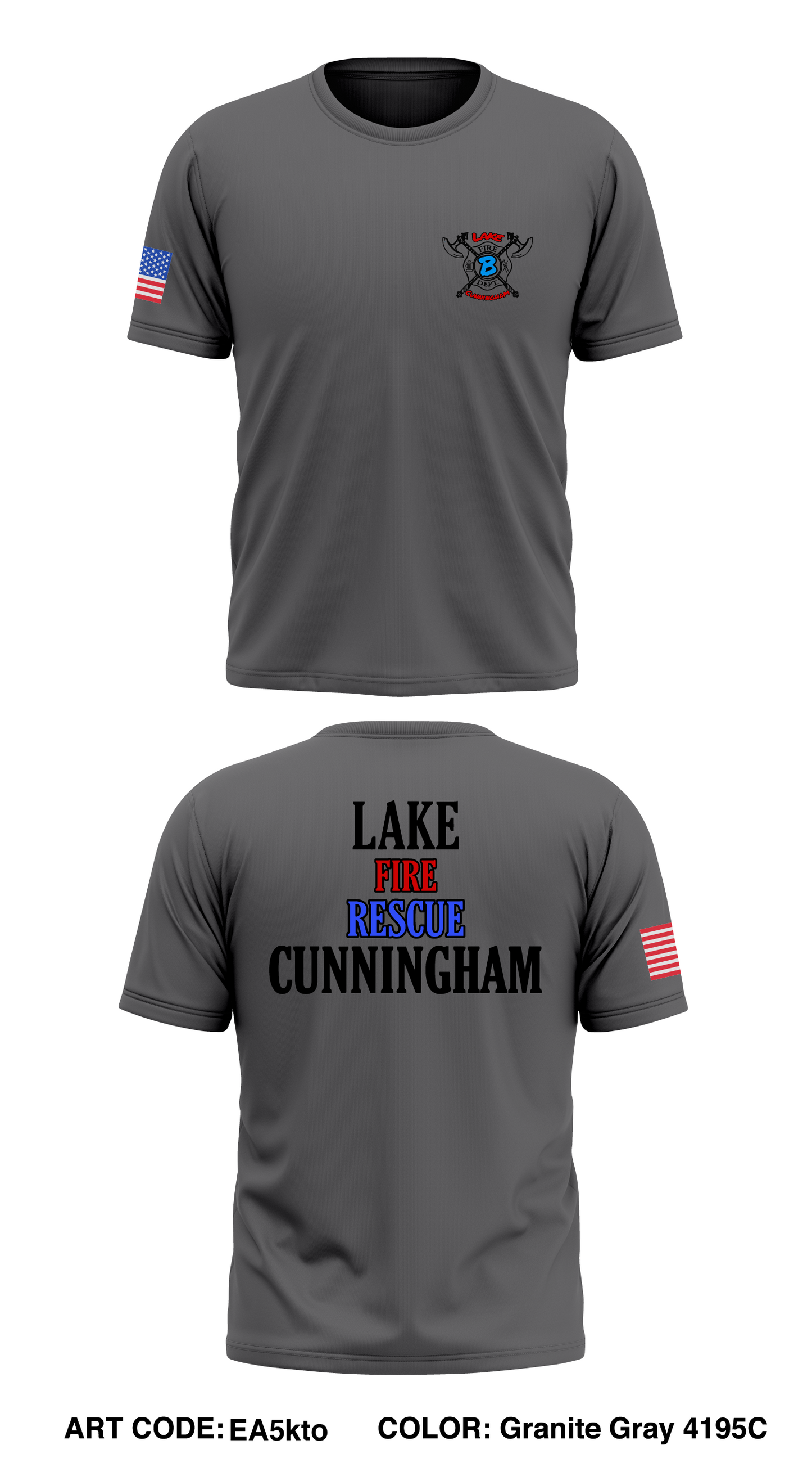Lake Cunningham Fire Department Store 1 Core Men's SS Performance Tee - EA5kto