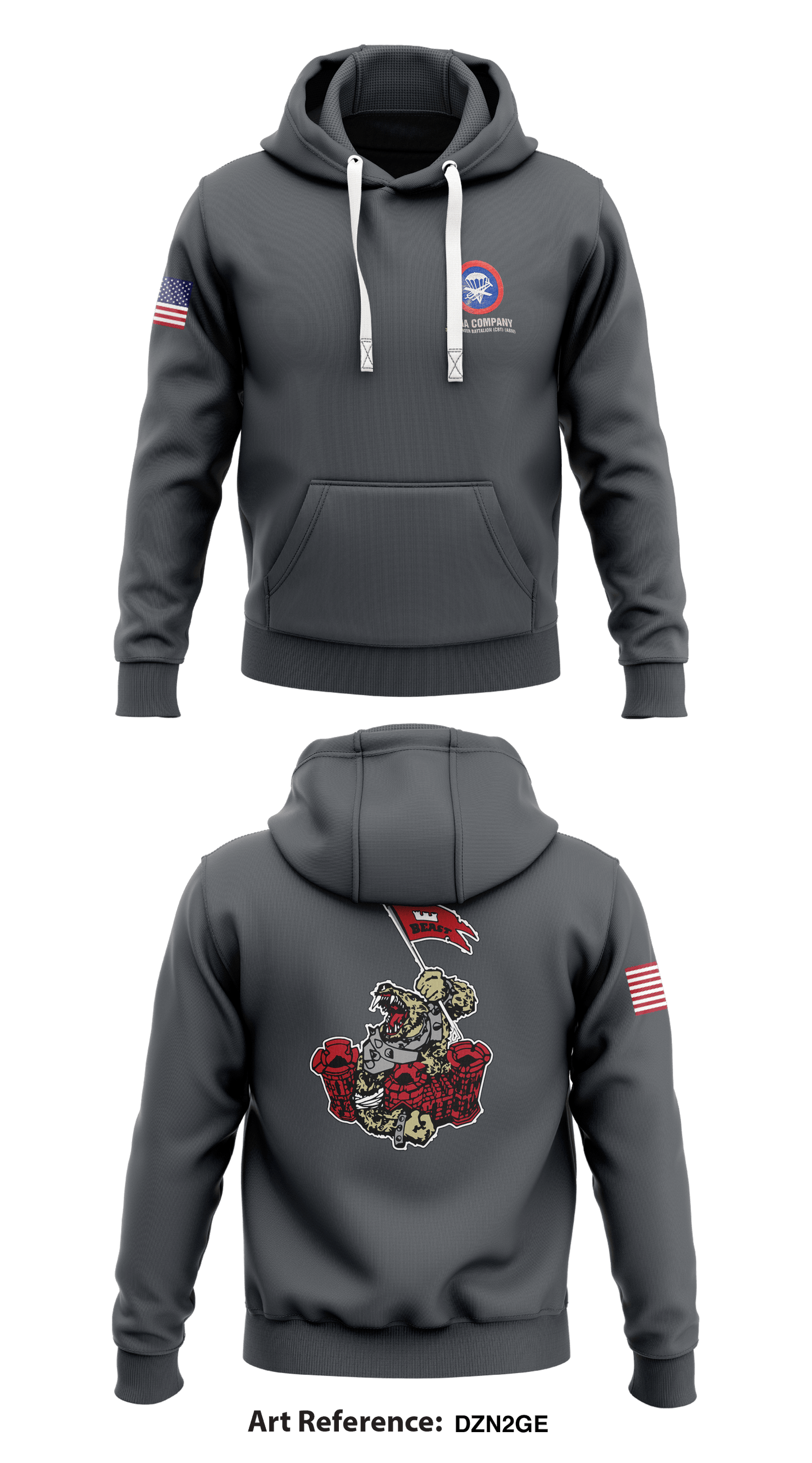 A Co 37th BEB Store 1 Core Men's Hooded Performance Sweatshirt - DzN2ge