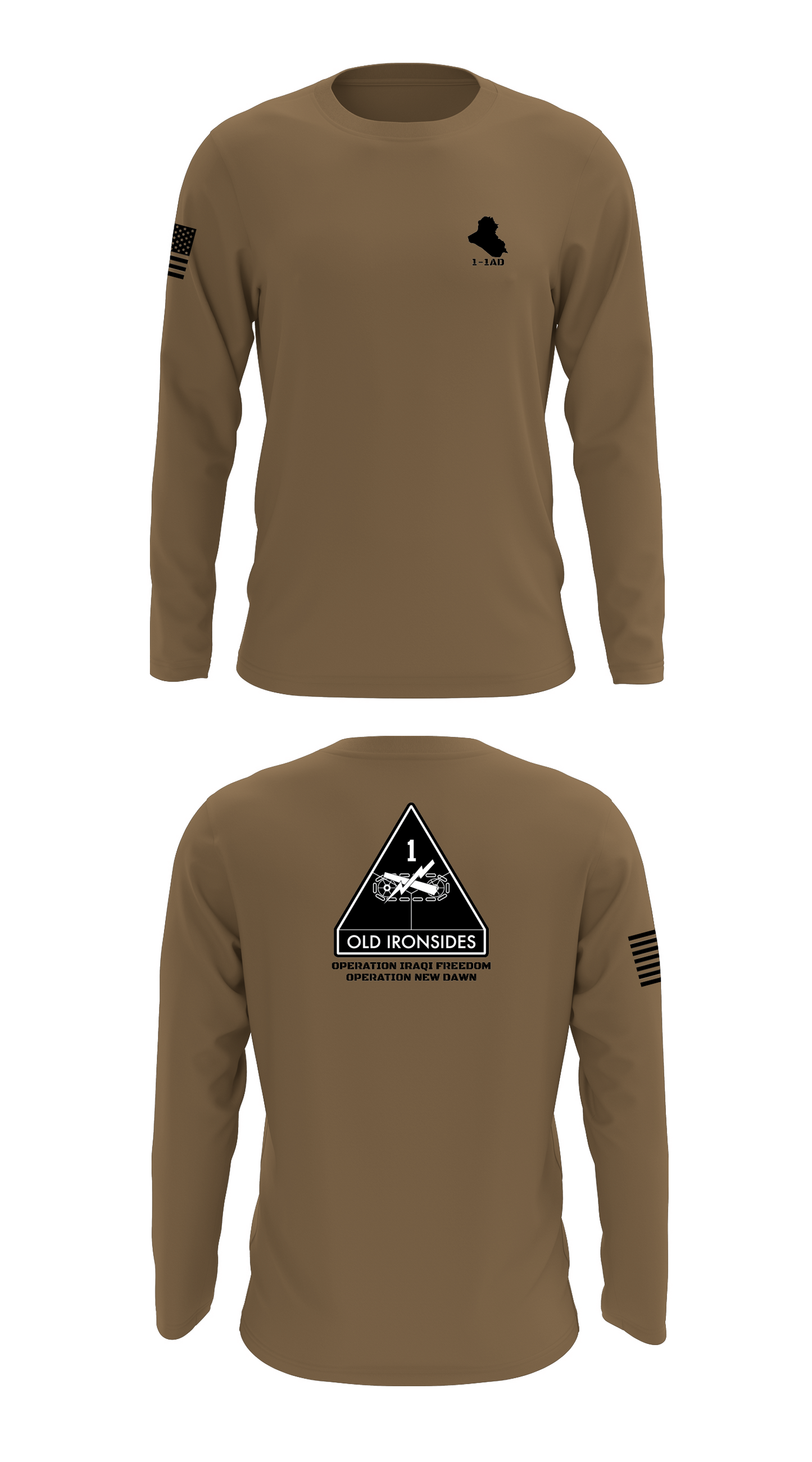 1-1AD Store 1 Core Men's LS Performance Tee - 43570198172