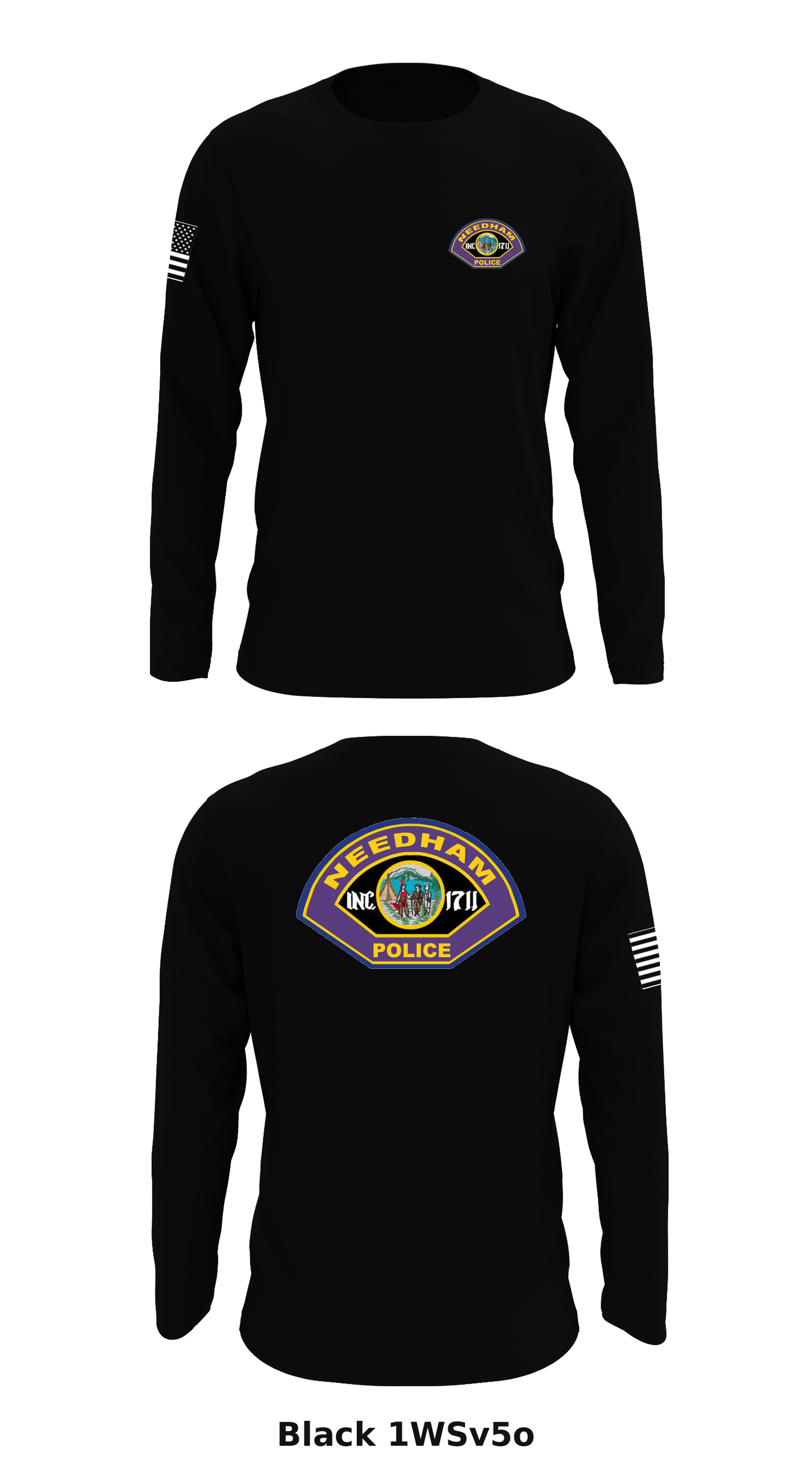 Needham PD Store 1 Core Men's LS Performance Tee - 1WSv5o