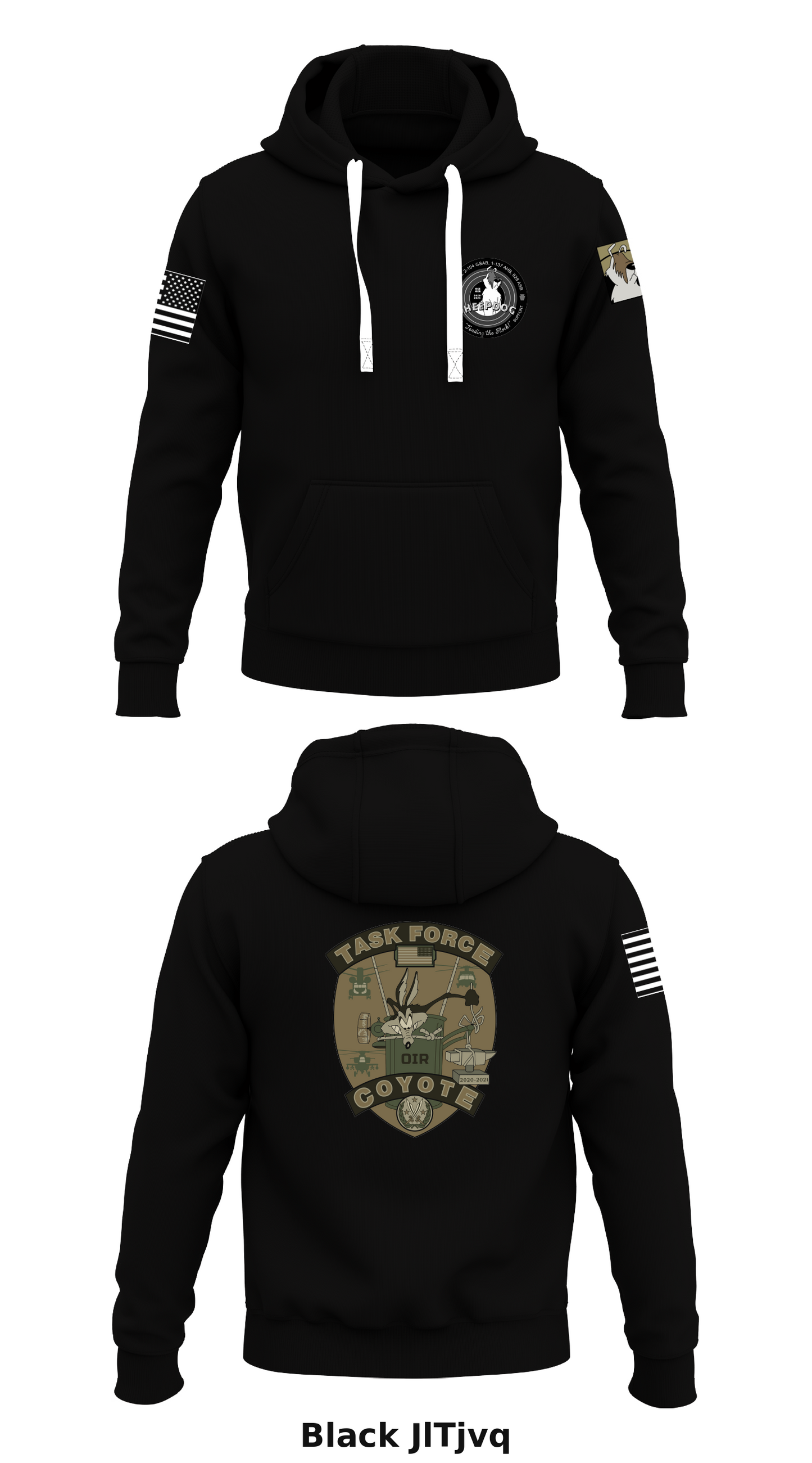 Task Force Coyote Store 1 Core Men's Hooded Performance Sweatshirt - JlTjvq