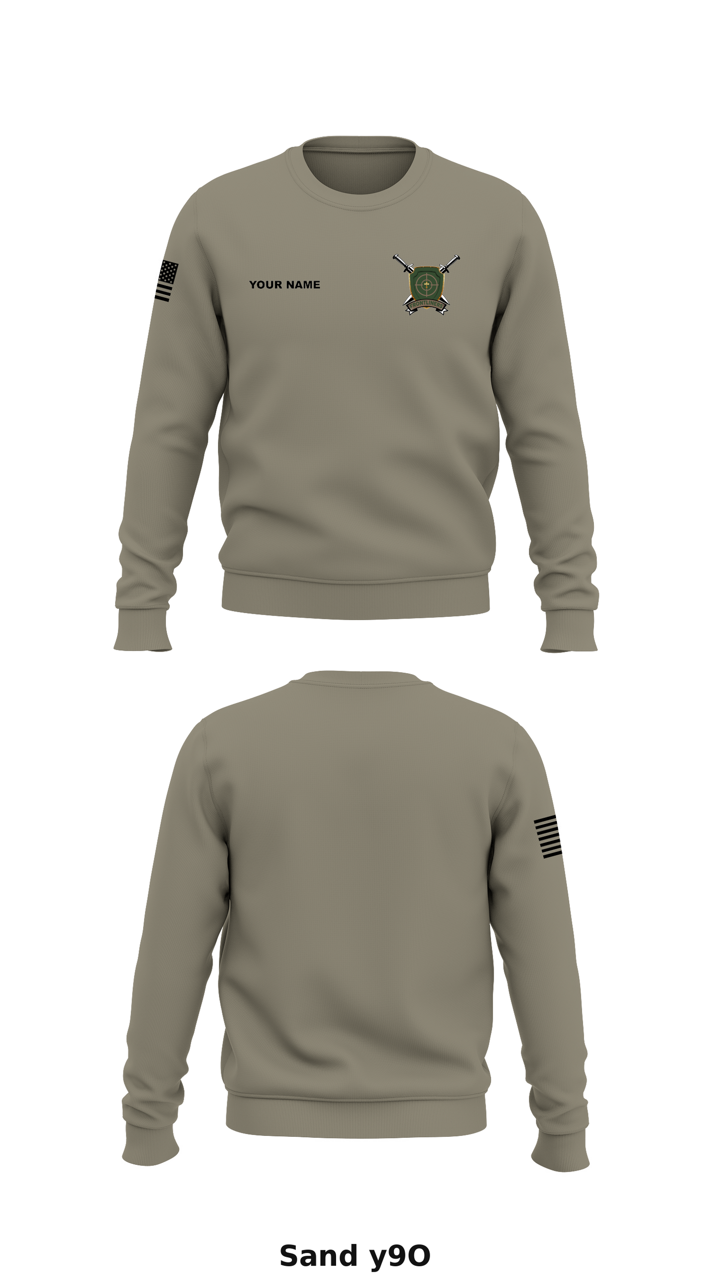 Frontliners Store 1 Core Men's Crewneck Performance Sweatshirt - y9O