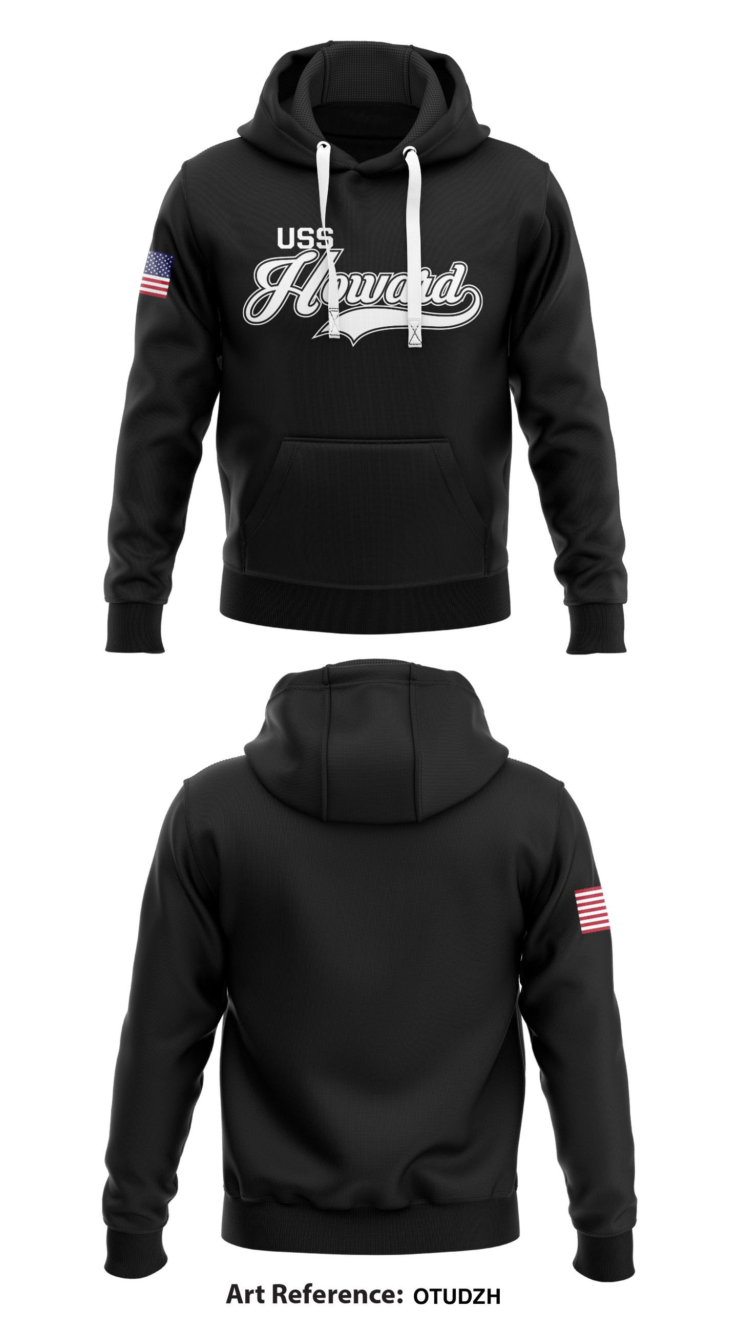 USS HOWARD Store 1 Core Men's Hooded Performance Sweatshirt - OtudzH