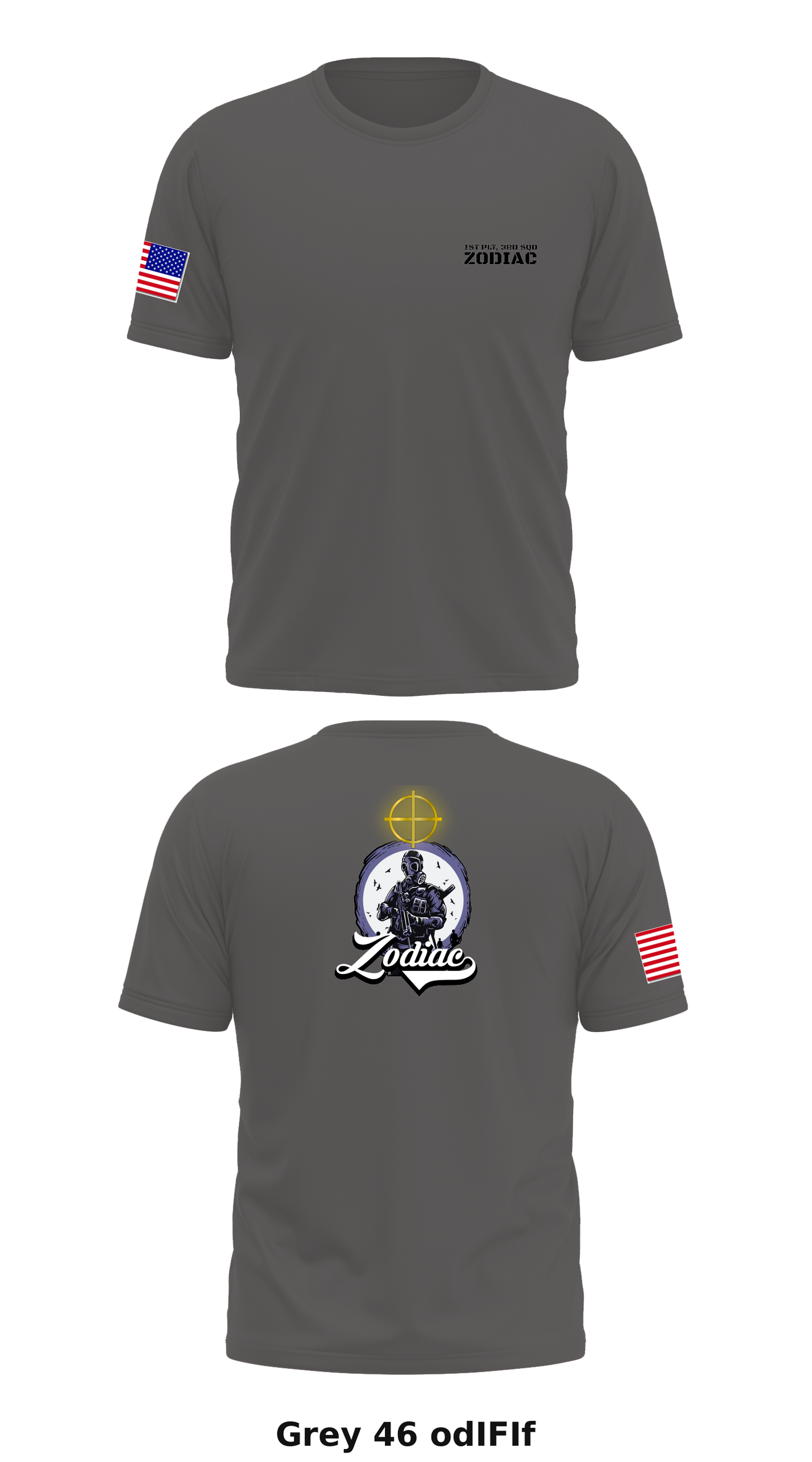1st PLT, 3rd SQD, Zodiac Store 1 Core Men's SS Performance Tee - odIFIf