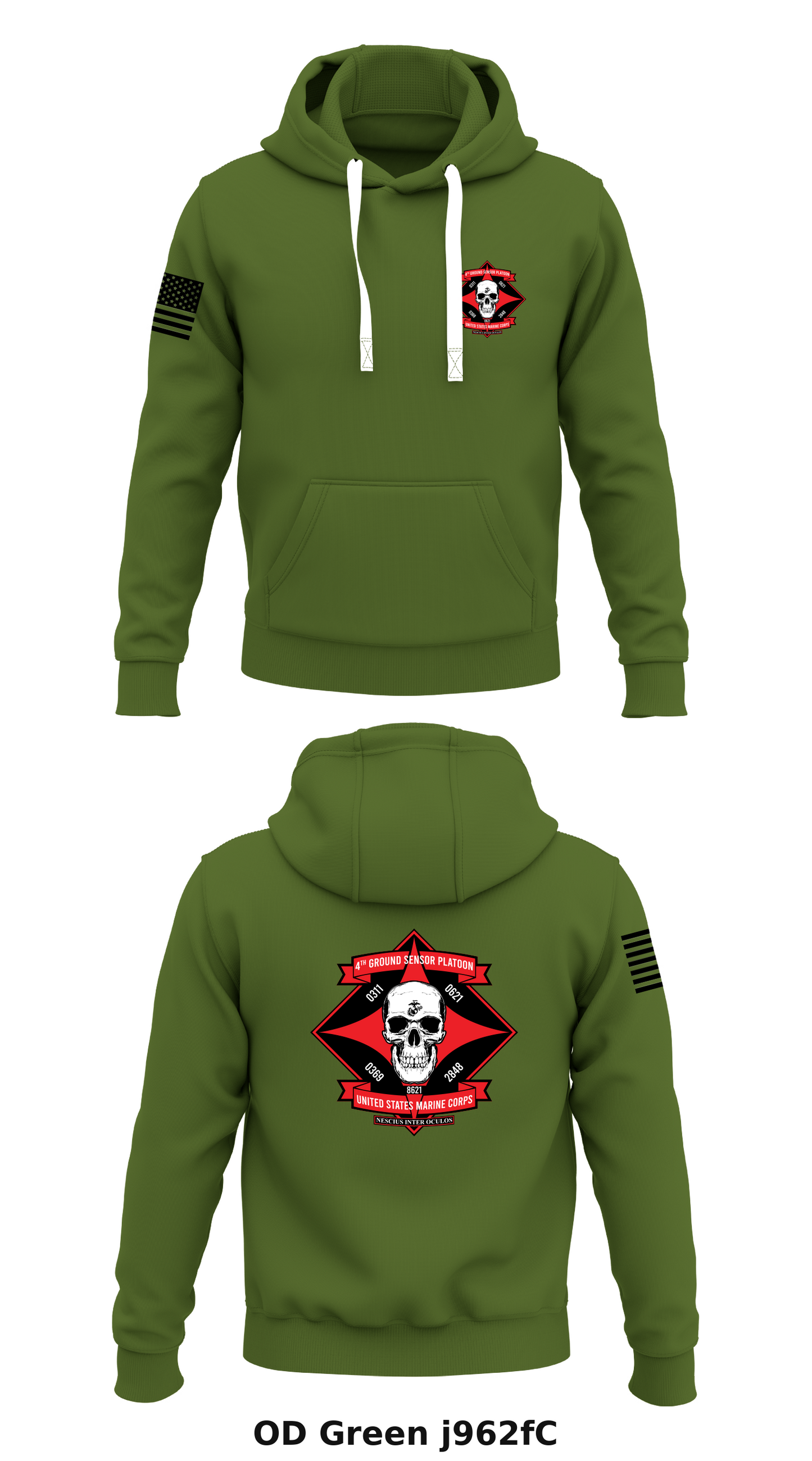 BattleSpace Surveillance Company Store 1 Core Men's Hooded Performance Sweatshirt - j962fC