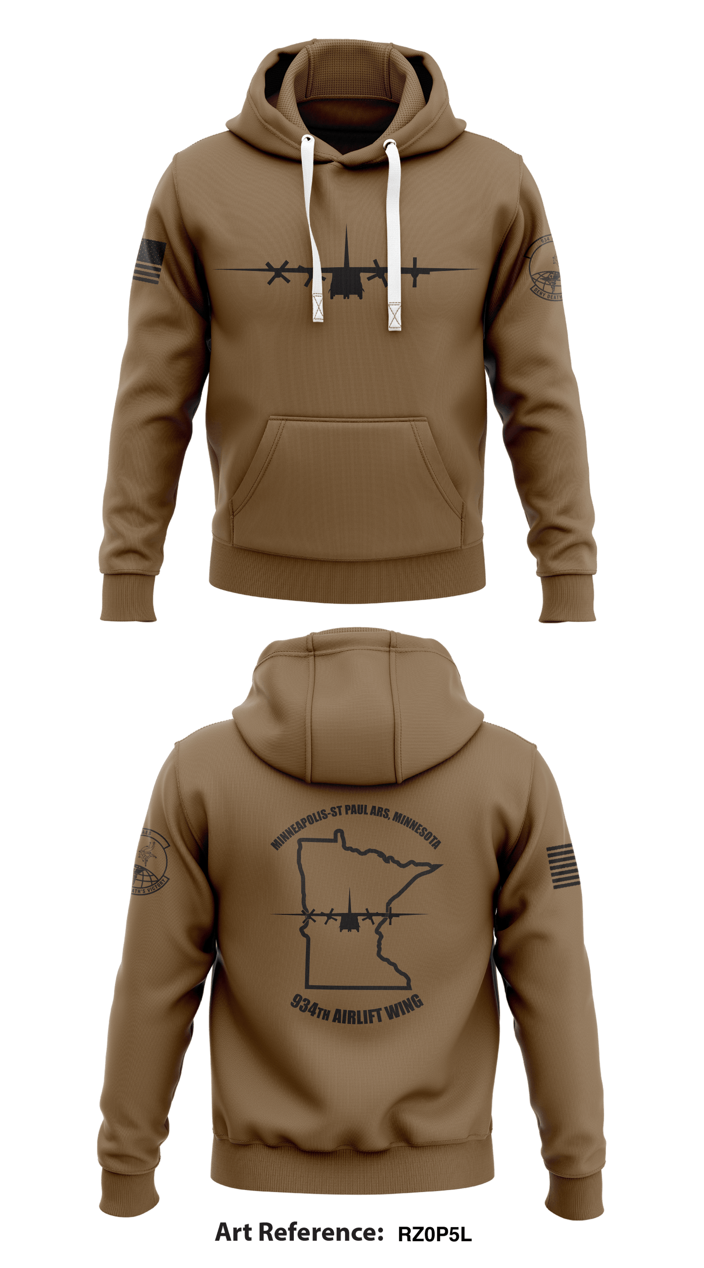 934th AES Core Men's Hooded Performance Sweatshirt - rZ0p5L
