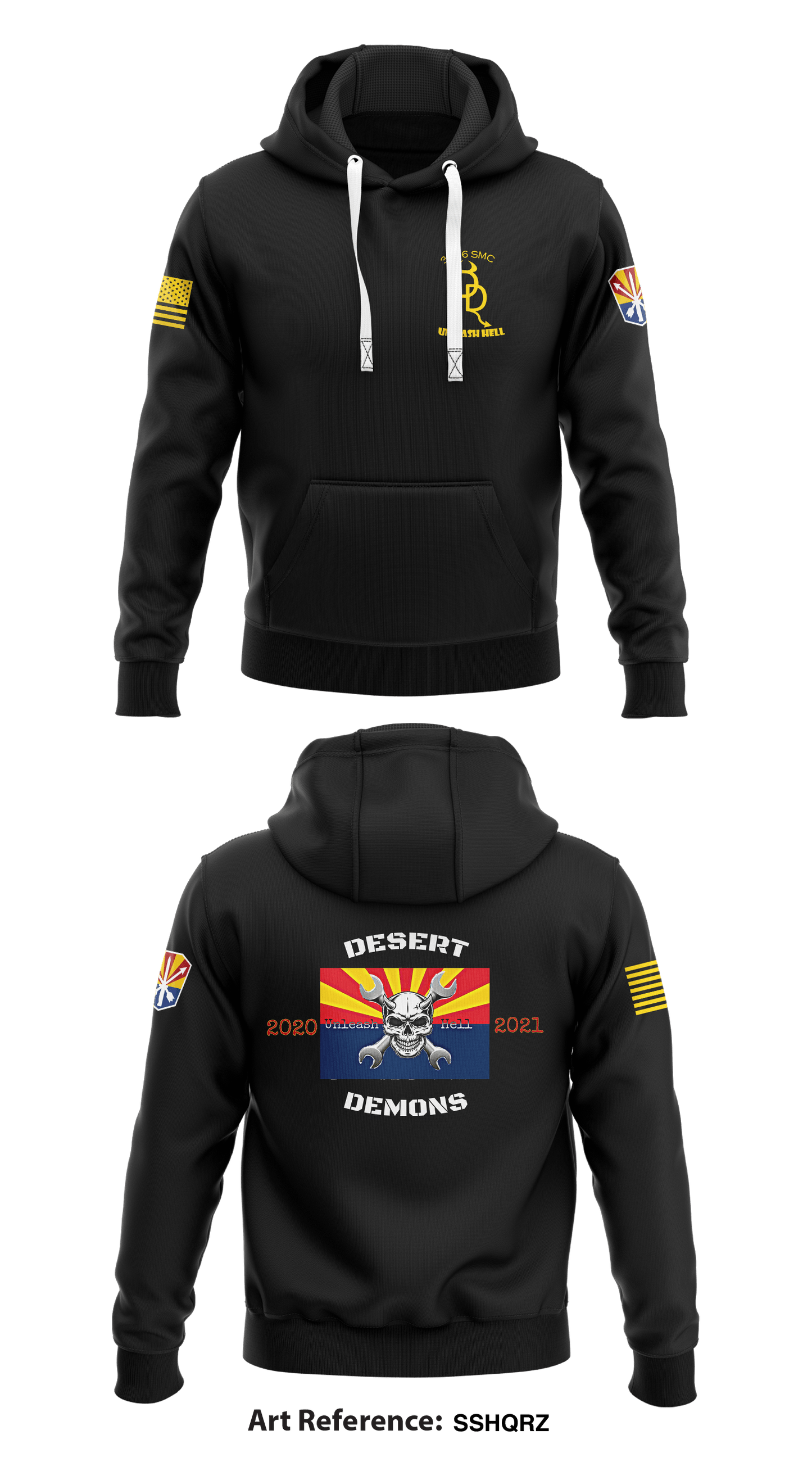 3666th SMC Store 1 Core Men's Hooded Performance Sweatshirt - ssHQrz