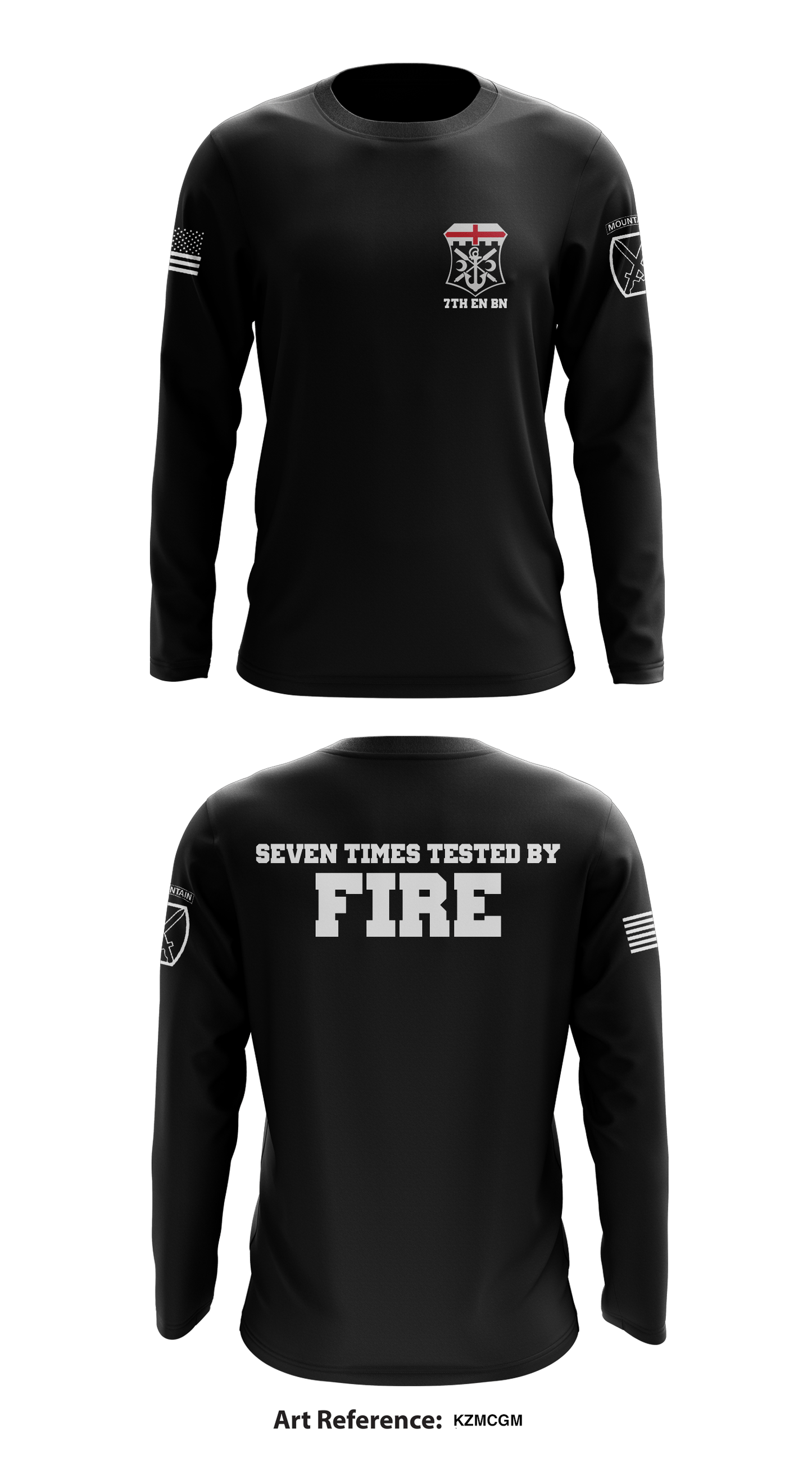 7th Engineer Battalion Core Men's LS Performance Tee - KzmcgM