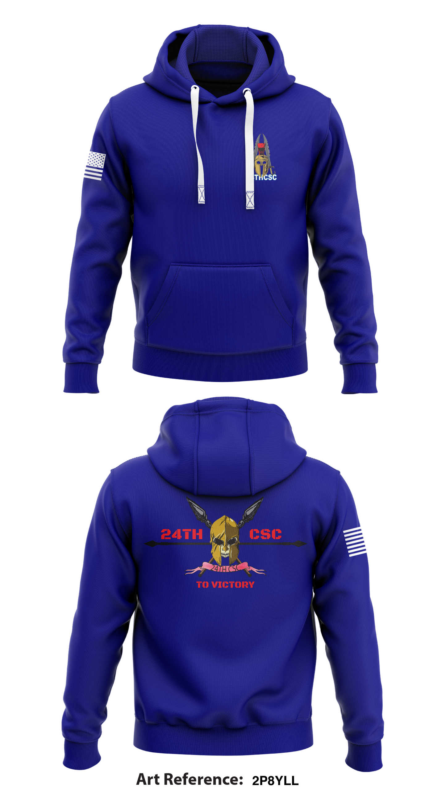 24th CSC Store 1 Core Men's Hooded Performance Sweatshirt - 2p8YLL