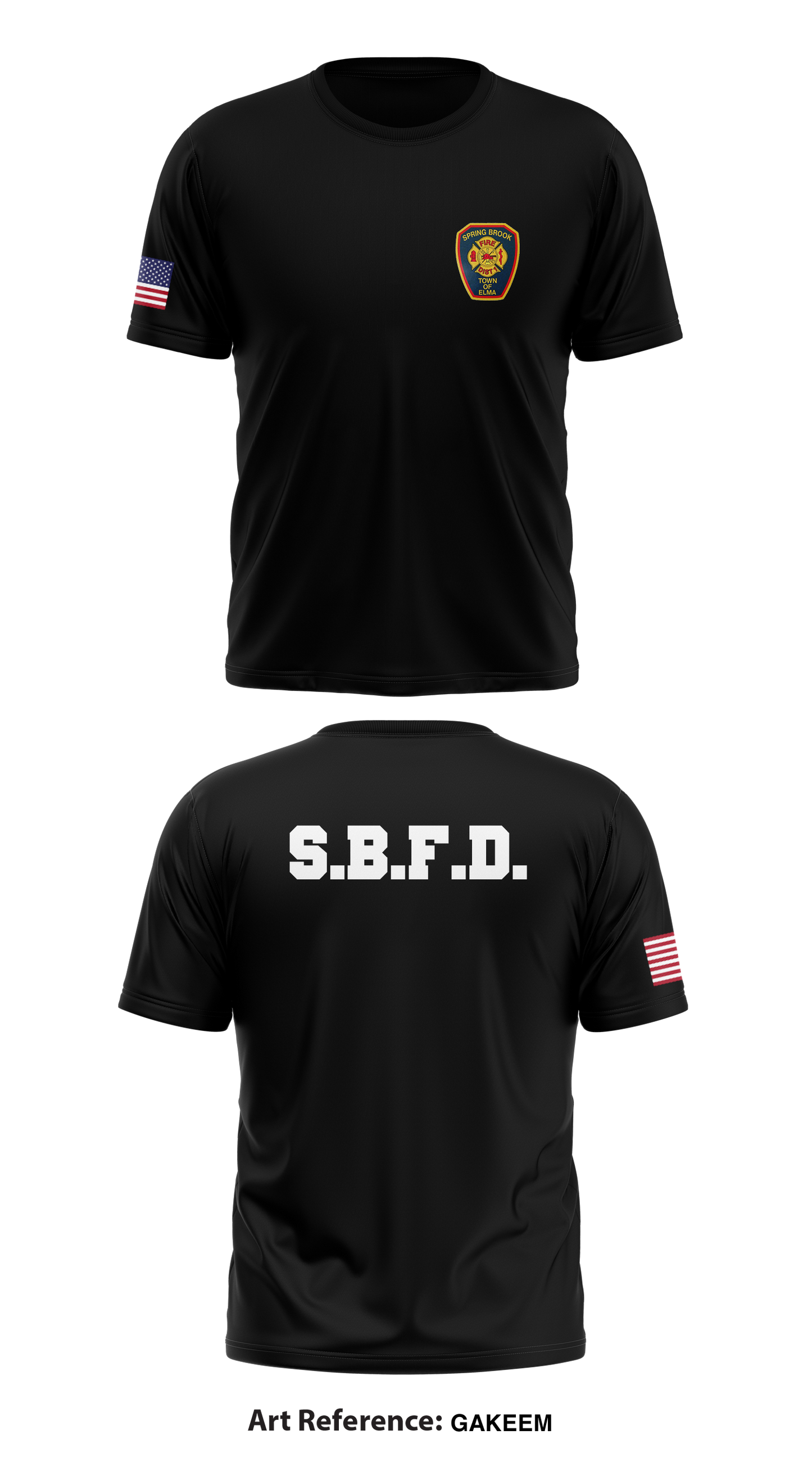 Spring Brook Fire Dist Store 1 Core Men's SS Performance Tee - GakEEm