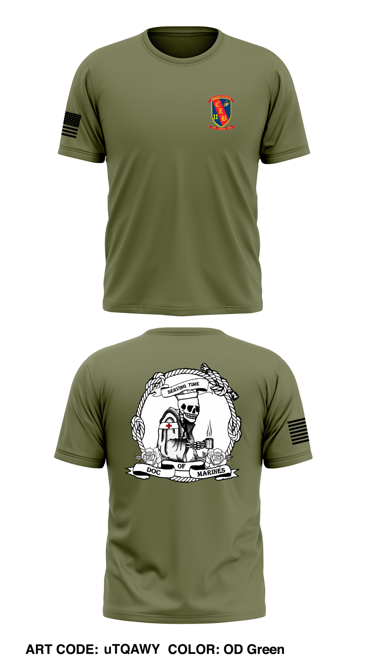 1st MLG CLB-11 medical Store 1 Core Men's SS Performance Tee - uTQAWY