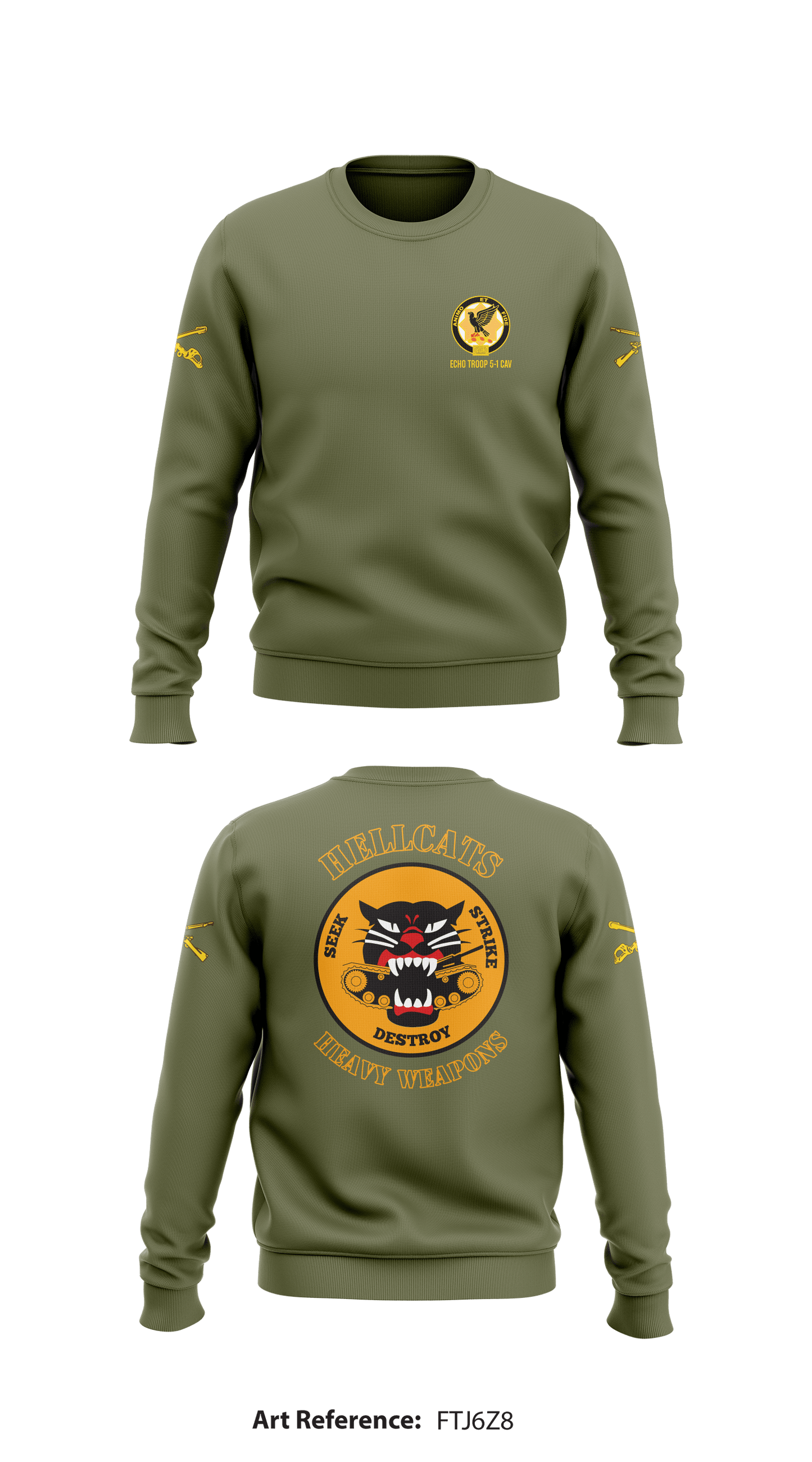 Echo 5-1 CAV Store 1 Core Men's Crewneck Performance Sweatshirt - ftj6z8