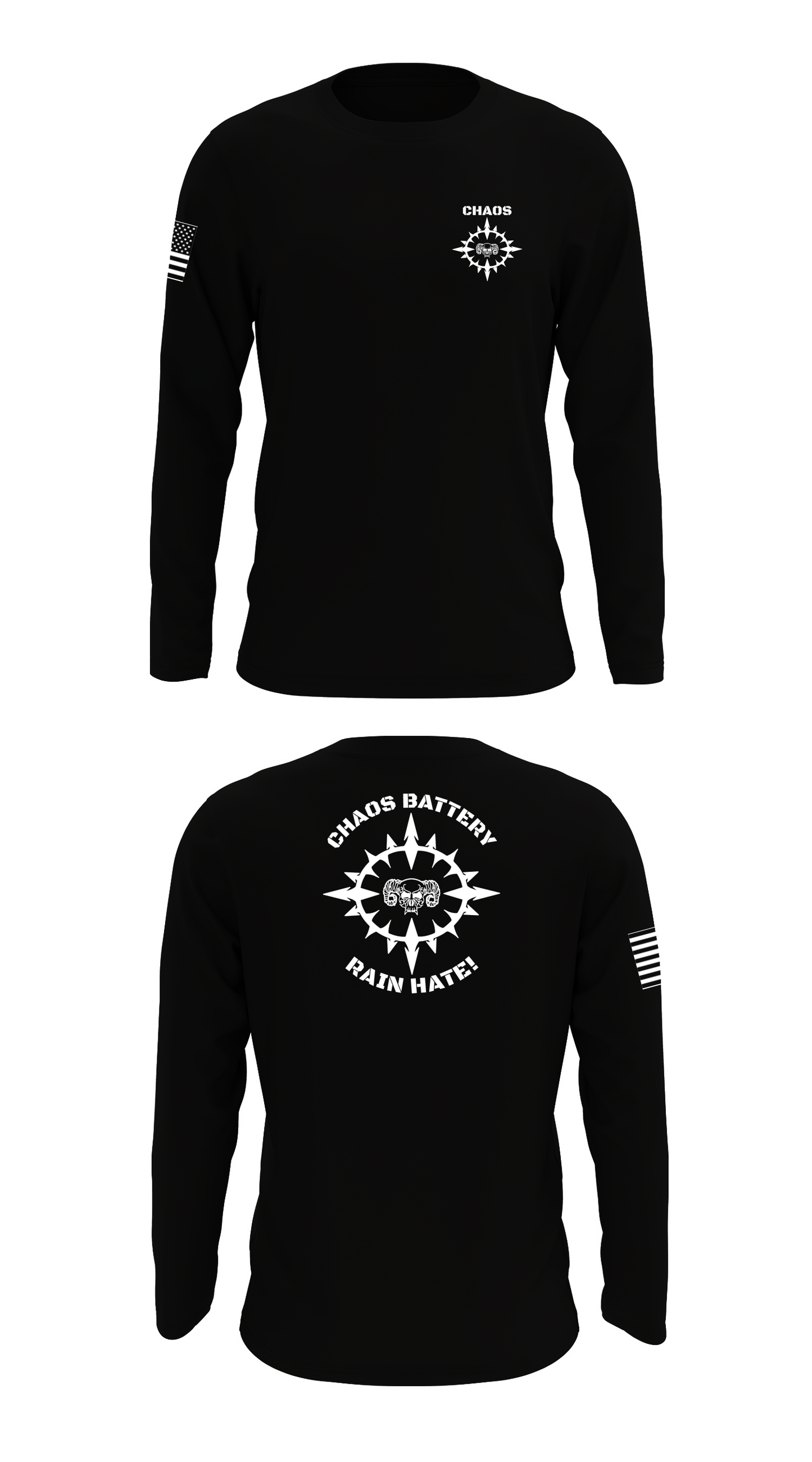 Chaos Battery Store 1 Core Men's LS Performance Tee - 98752038945