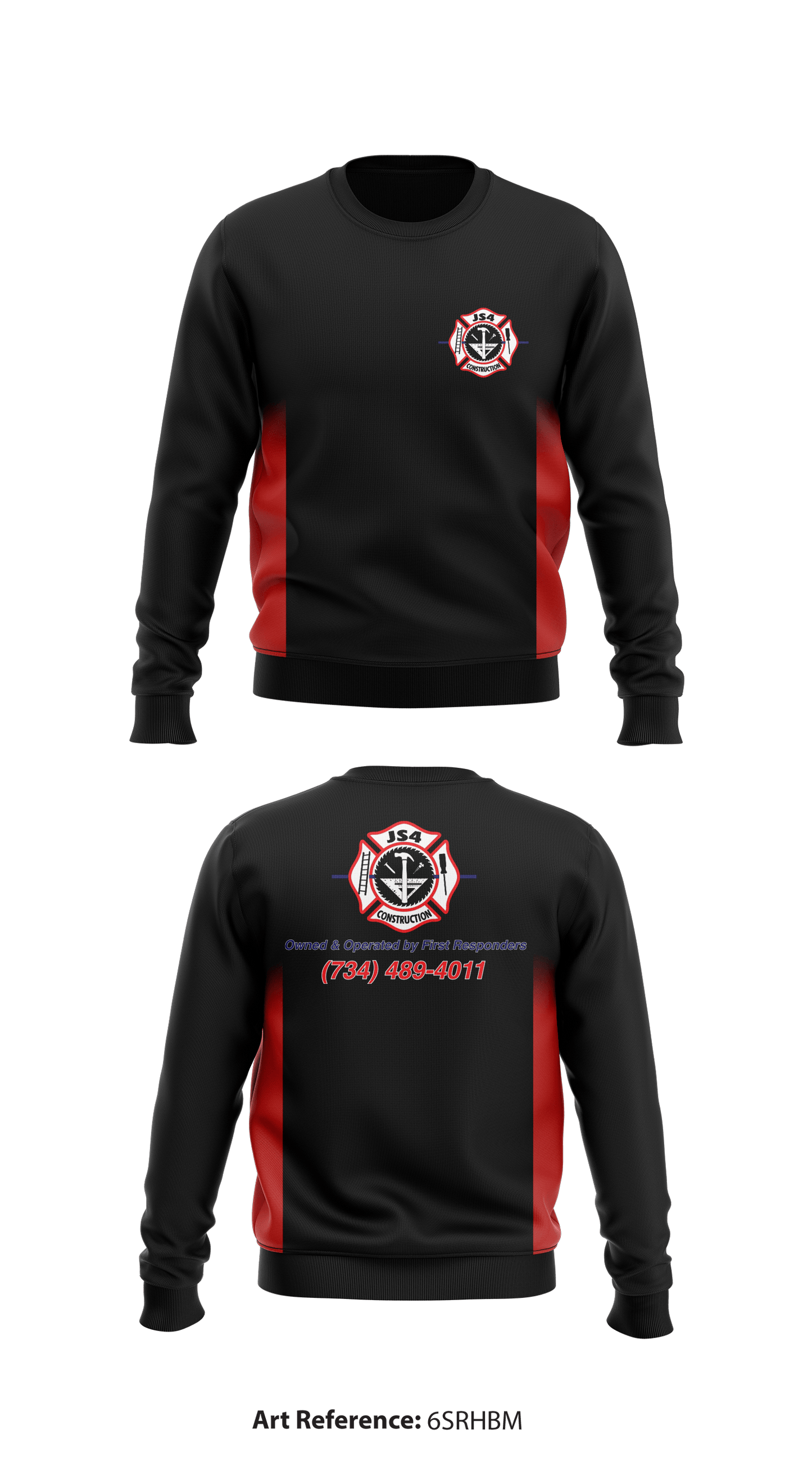 JS4 Construction Store 1 Core Men's Crewneck Performance Sweatshirt - 6sRHbm