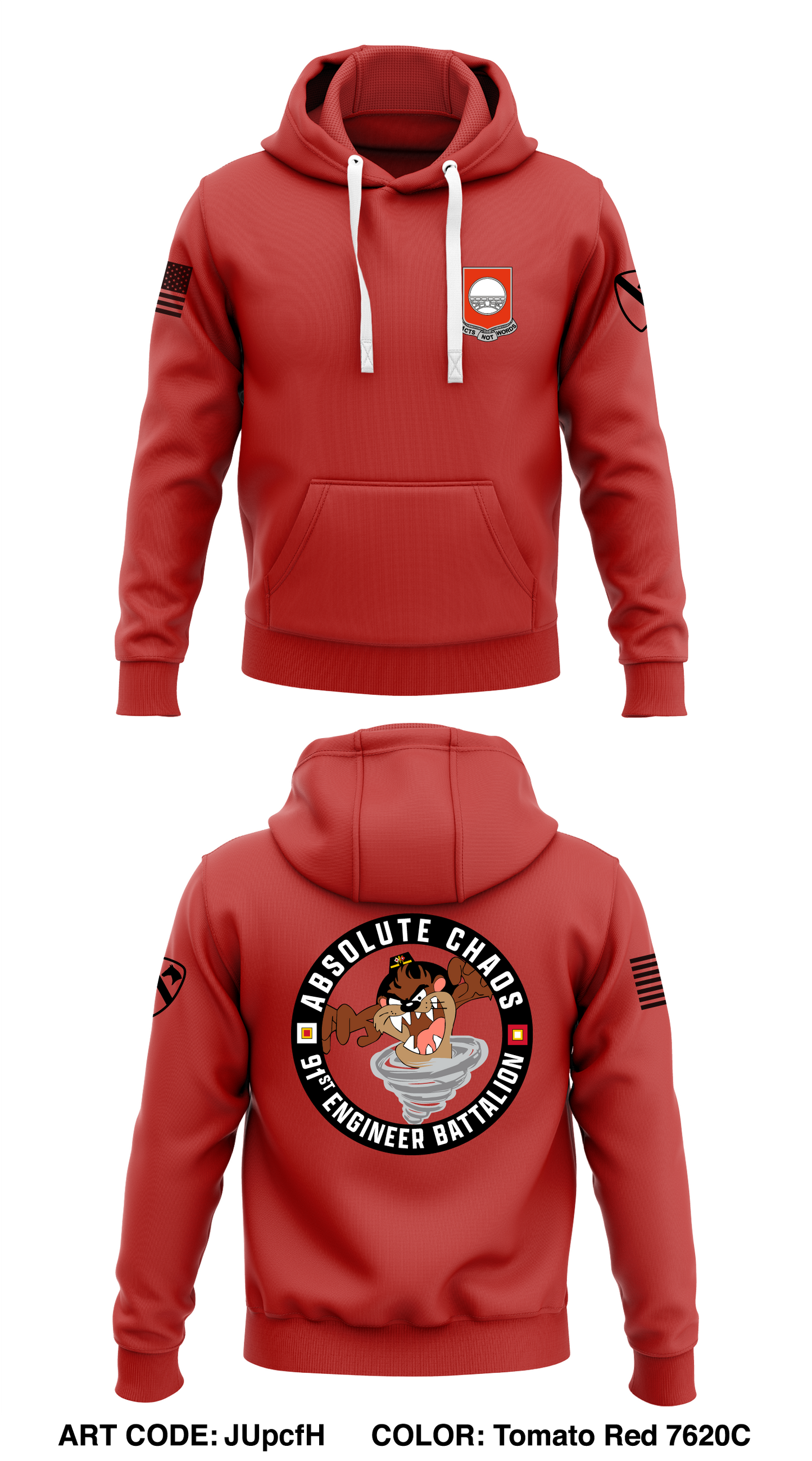 C Co, 91st BEB, 1ABCT, 1CD Store 1 Core Men's Hooded Performance Sweatshirt - JUpcfH