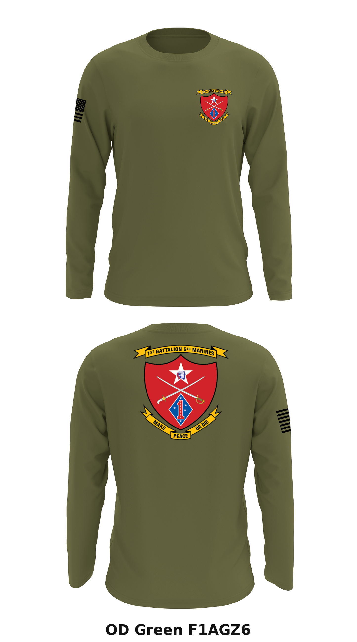 V1/5 Cherokee Company 3rd Platoon Store 1 Core Men's LS Performance Tee - F1AGZ6