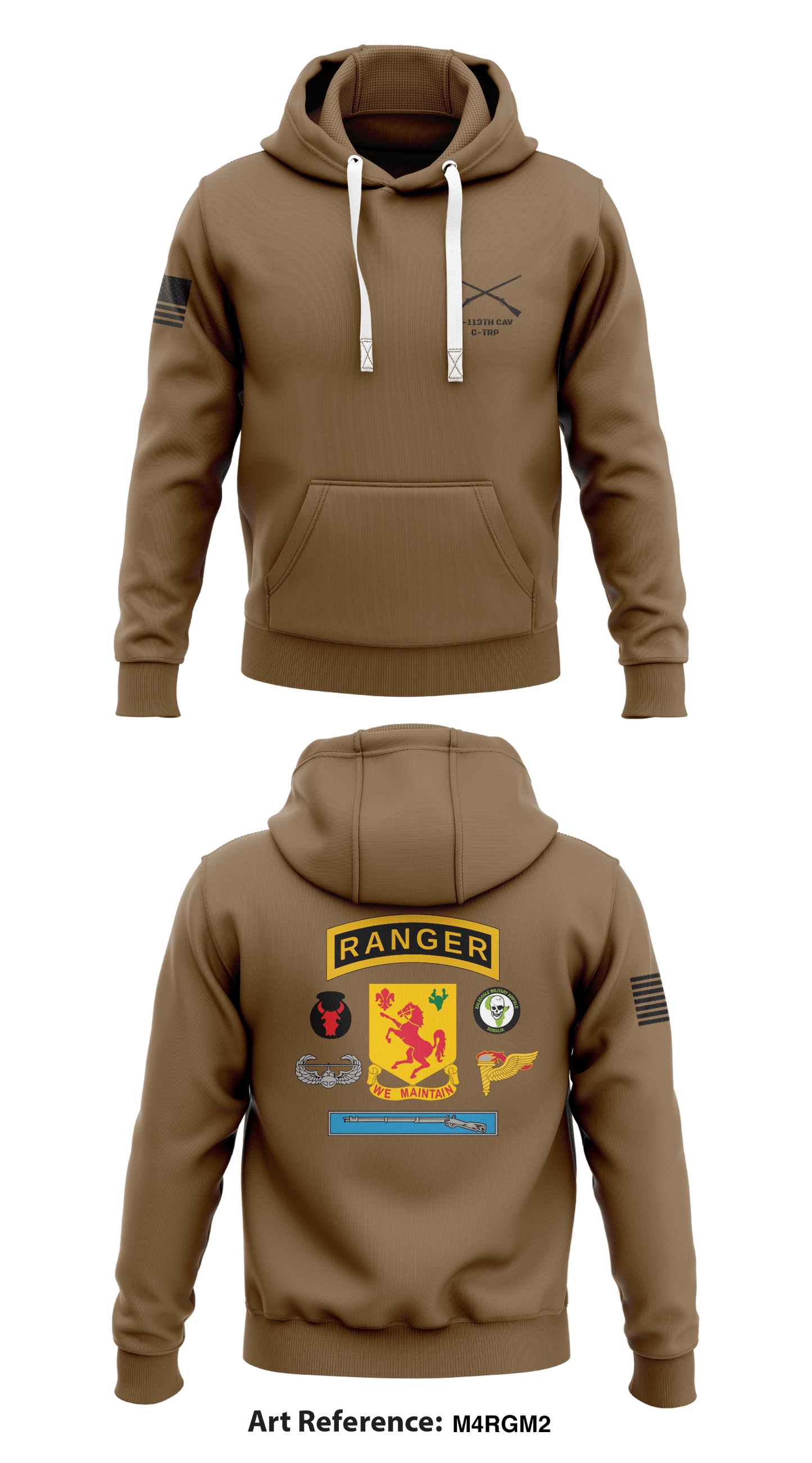 1-113th CAV C-TRP Store 1 Core Men's Hooded Performance Sweatshirt - m4Rgm2