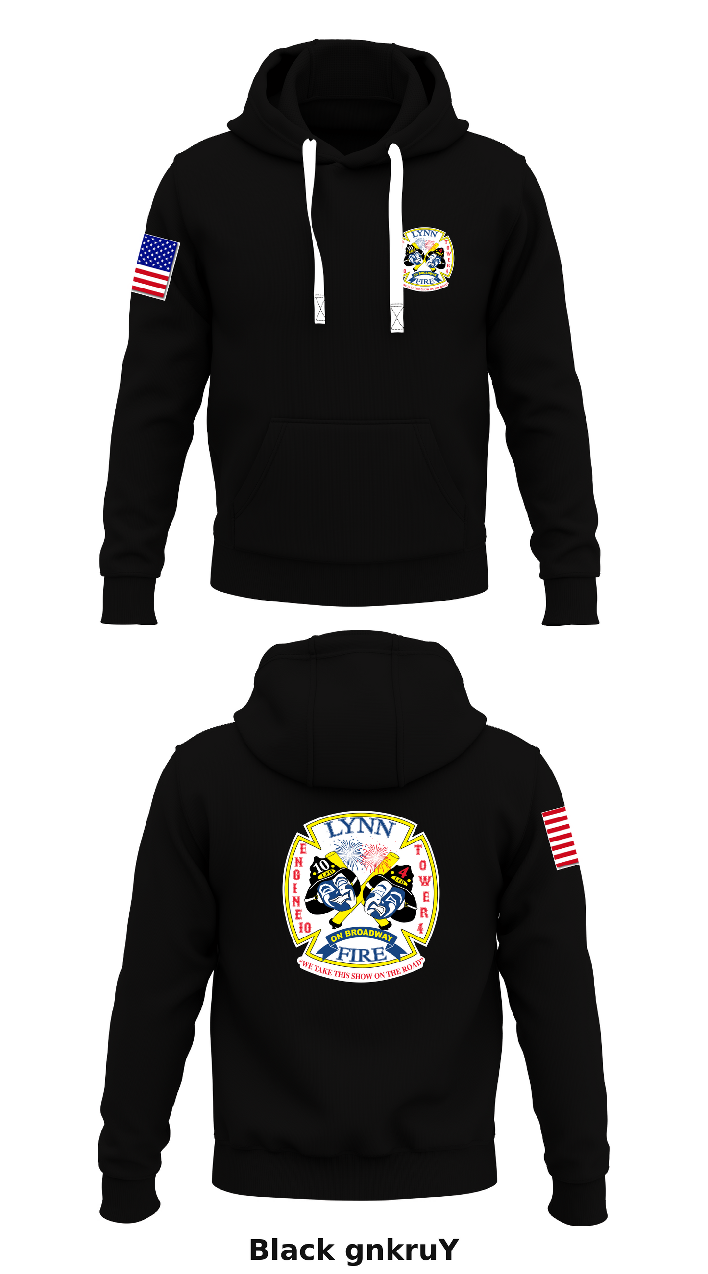 Lynn fire dept Broadway station Store 1 Core Men's Hooded Performance Sweatshirt - gnkruY