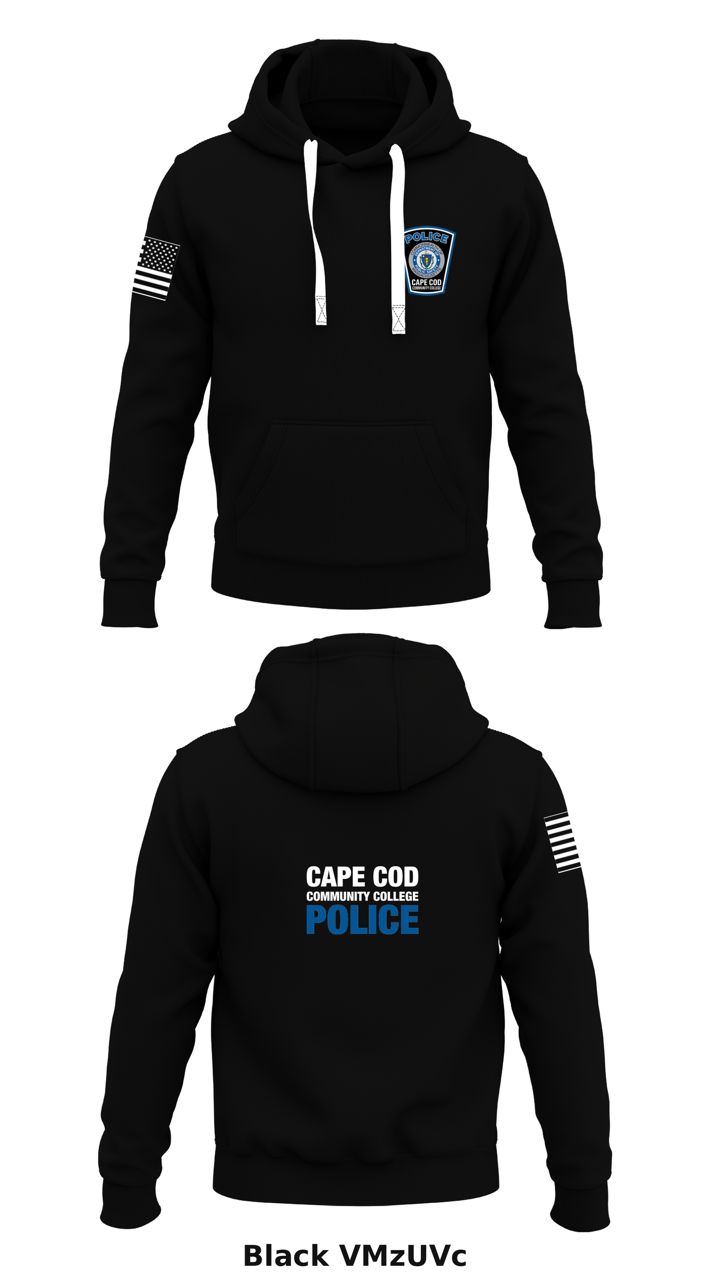 Cape Cod Community College Police Department Store 1 Core Men's Hooded Performance Sweatshirt - VMzUVc