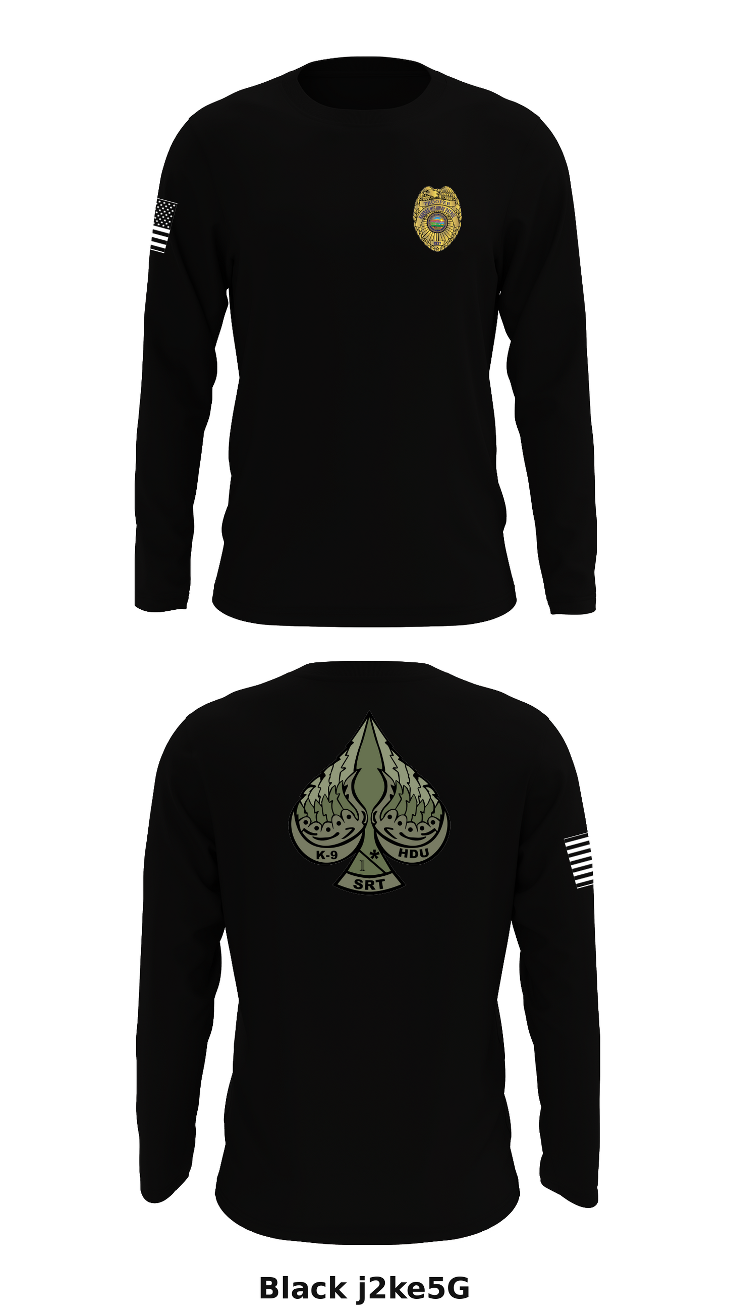 Troop S SRT/HDU/K9 Store 1 Core Men's LS Performance Tee - j2ke5G
