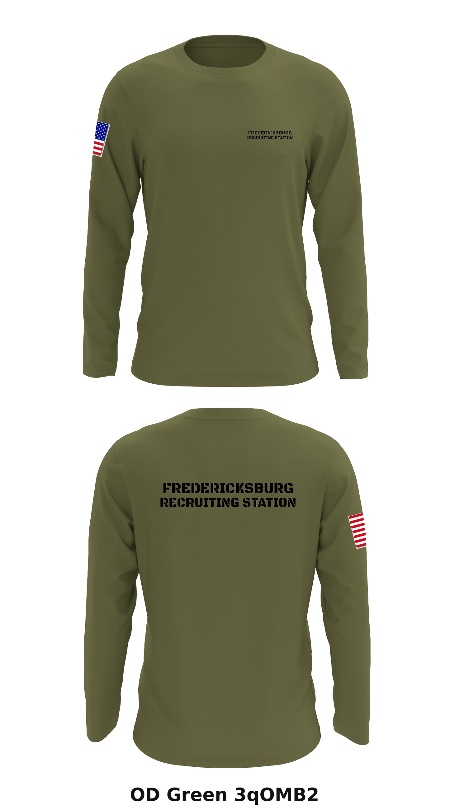 Fredericksburg Recruiting station Store 1 Core Men's LS Performance Tee - 3qOMB2