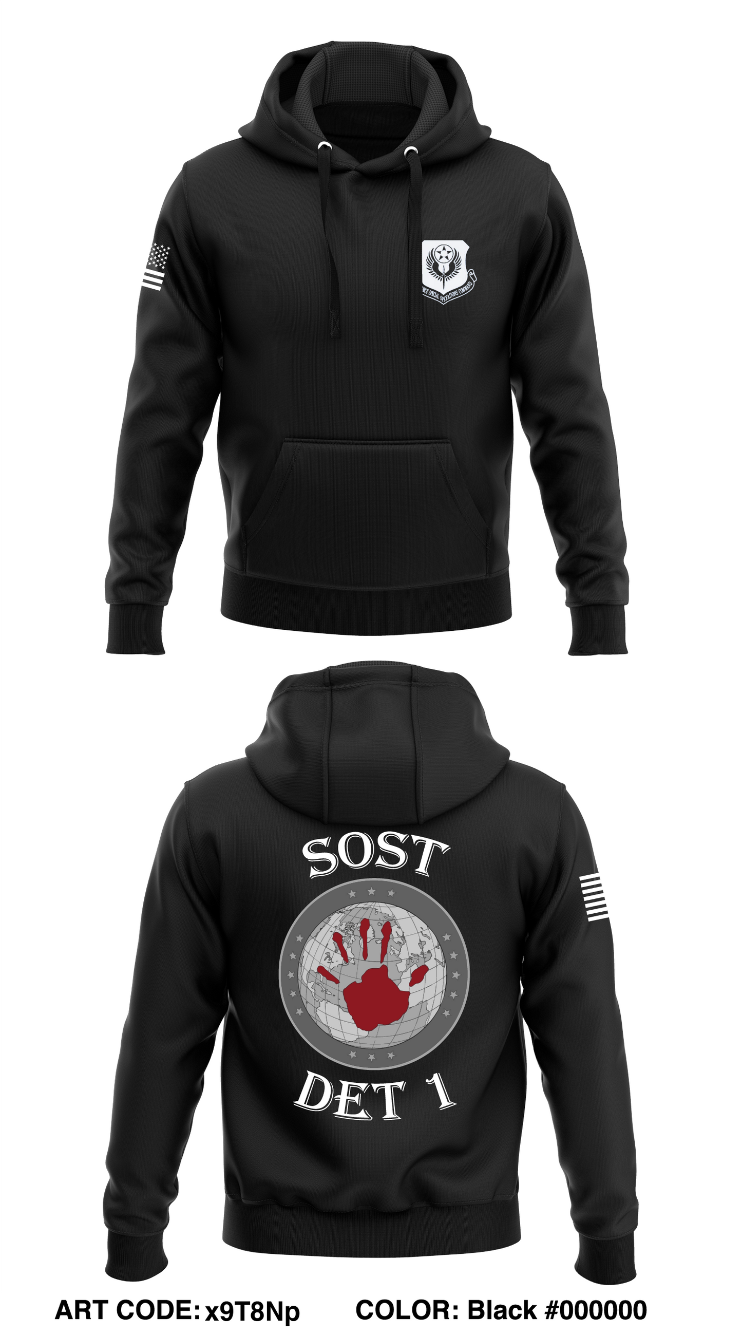 SOST DET 1 Store 1 Core Men's Hooded Performance Sweatshirt - x9T8Np