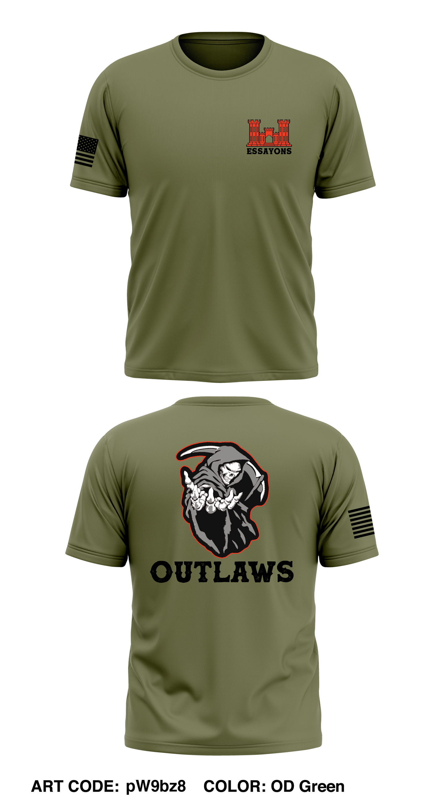 135th QM Store 1 Core Men's SS Performance Tee - pW9bz8