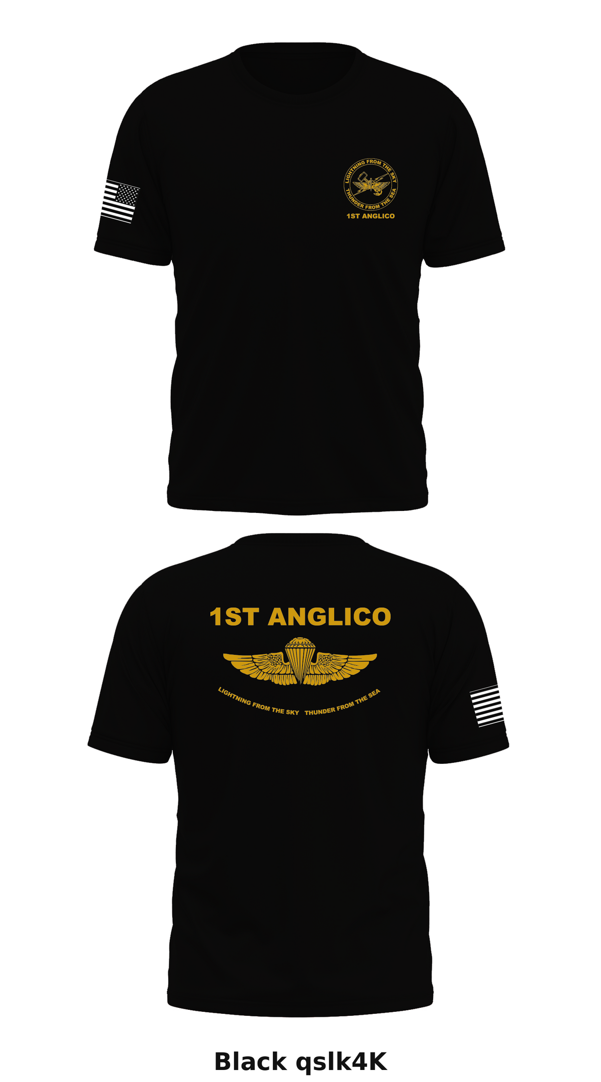 1st ANGLICO Store 1 Core Men's SS Performance Tee - qslk4K
