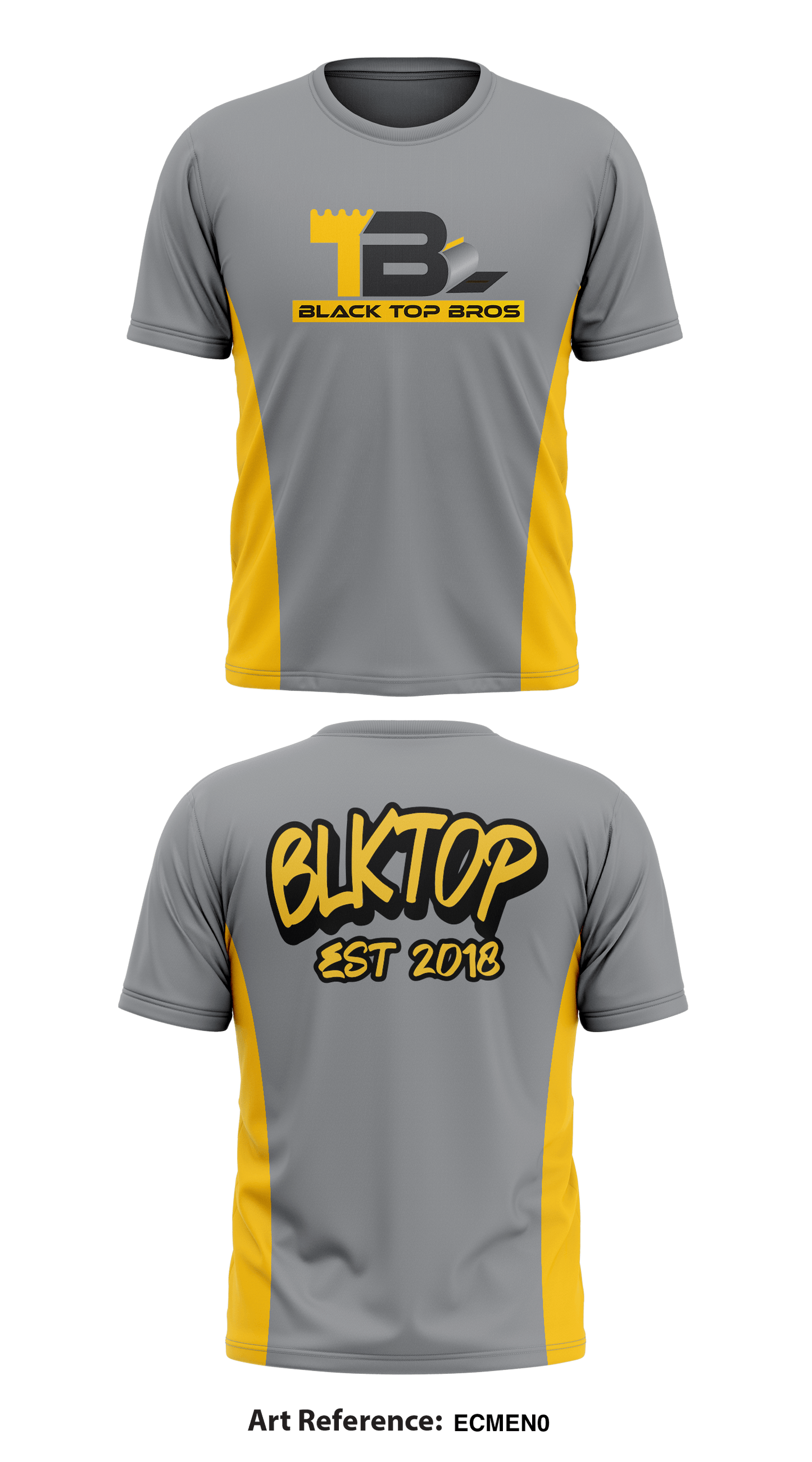 BLACKTOP BROS STORE 1 Core Men's SS Performance Tee - EcmeN0