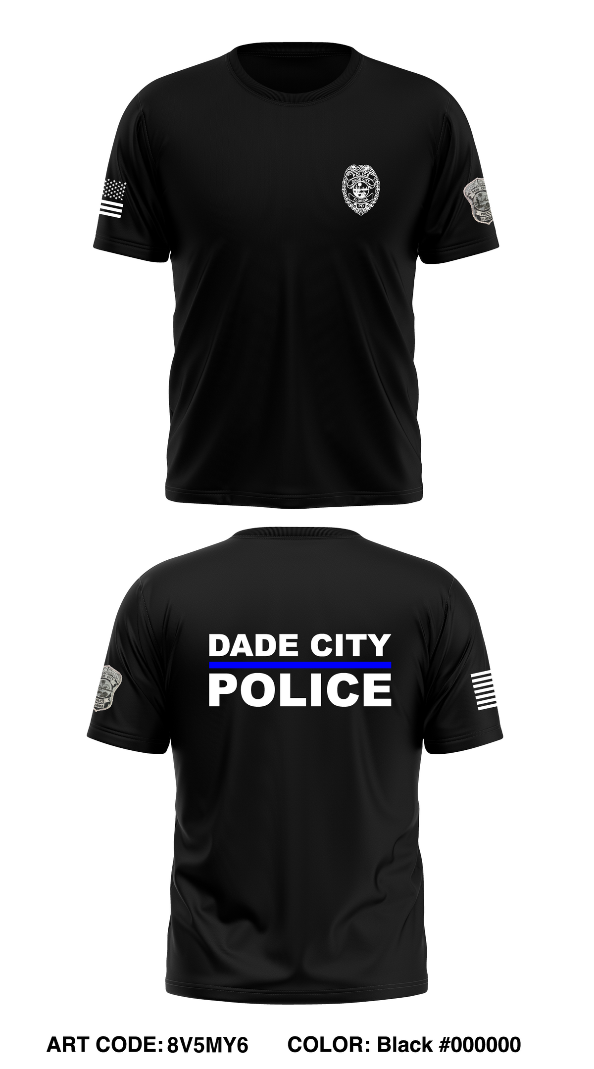 Dade City Police Department Store 1 Core Men's SS Performance Tee - 8V5MY6
