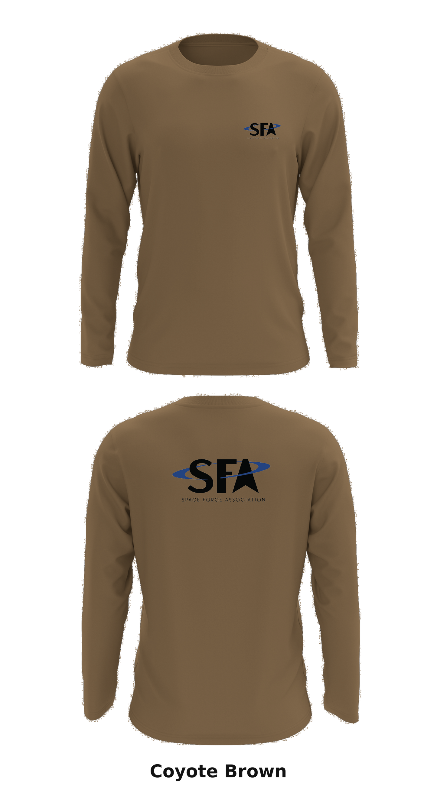 Space Force Association Store 1 Core Men's LS Performance Tee - 68784051378
