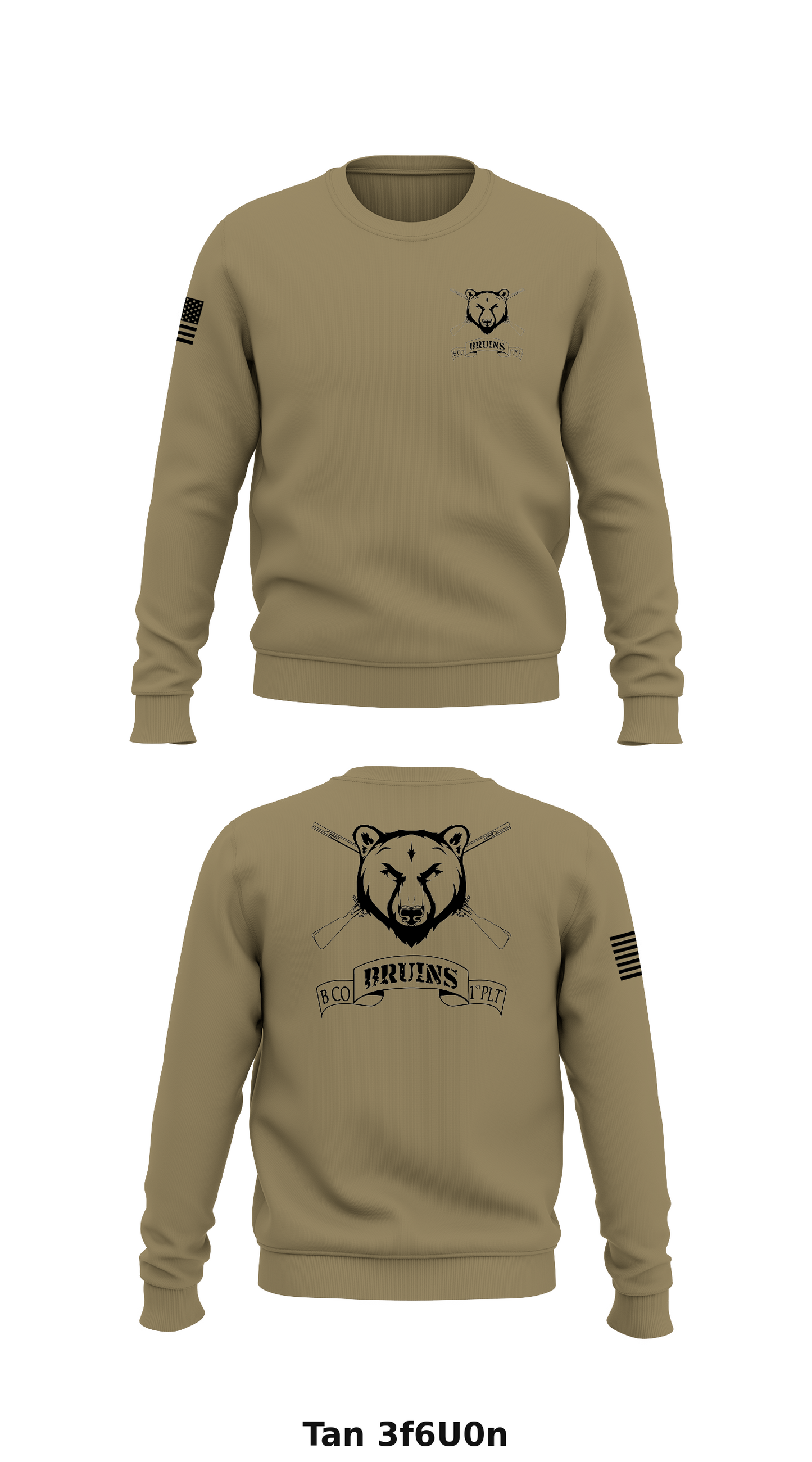 B Co, 2nd BN, 2nd IN REGT Store 1 Core Men's Crewneck Performance Sweatshirt - 3f6U0n