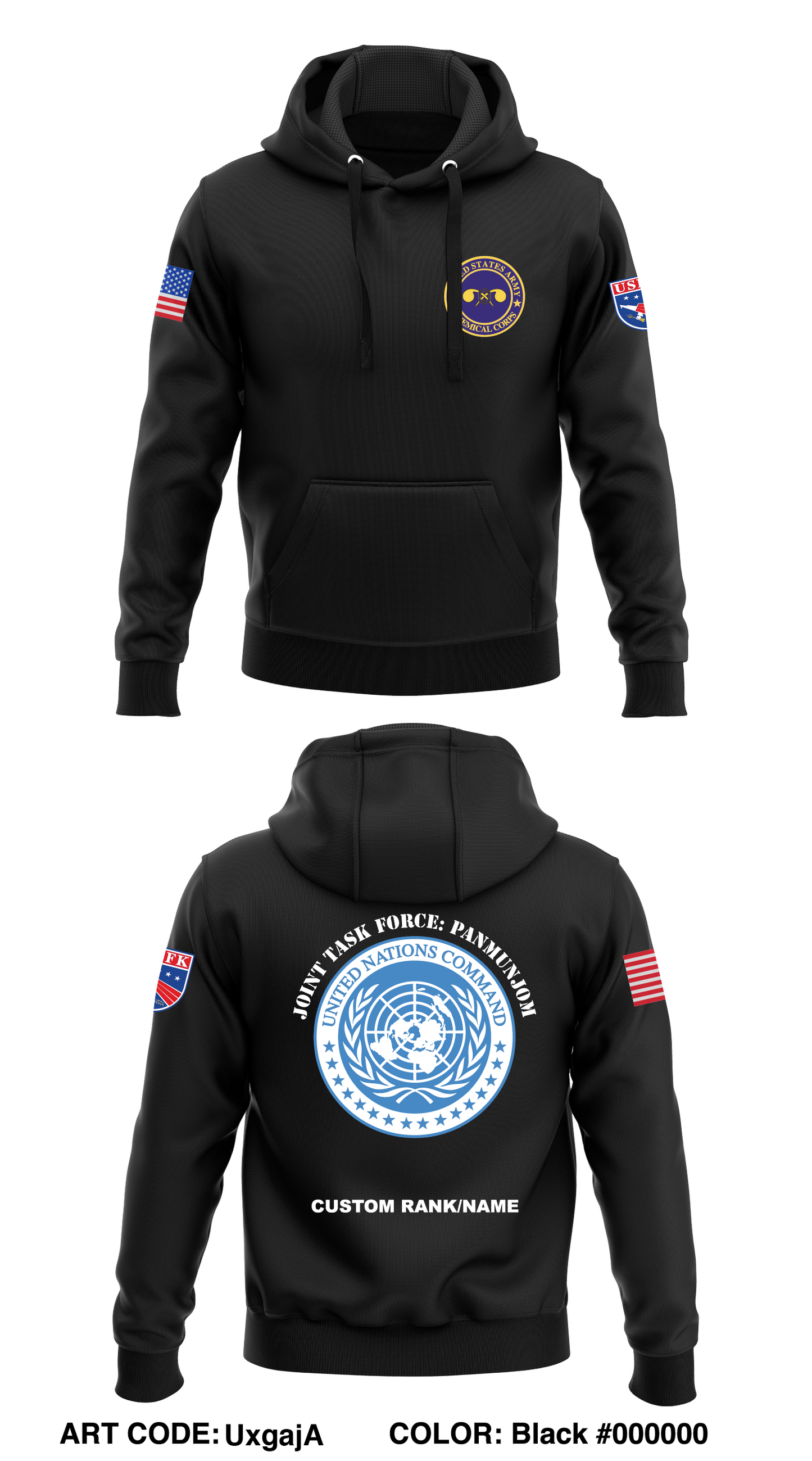 CUSTOM - UNCUSFKTASKforce Store 1 Core Men's Hooded Performance Sweatshirt - SDeUxS