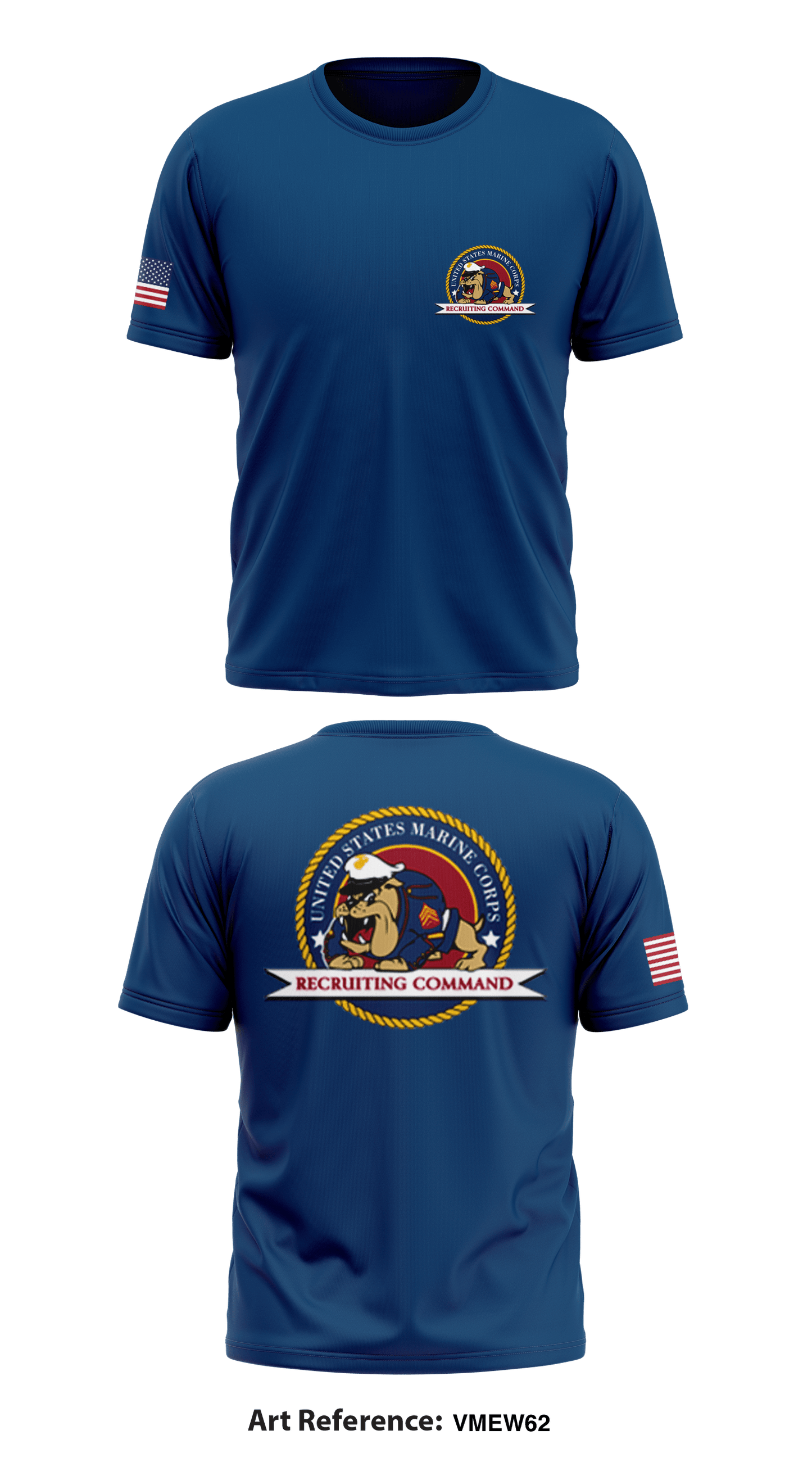 Marine corps Store 1 Core Men's SS Performance Tee - 9thTeq